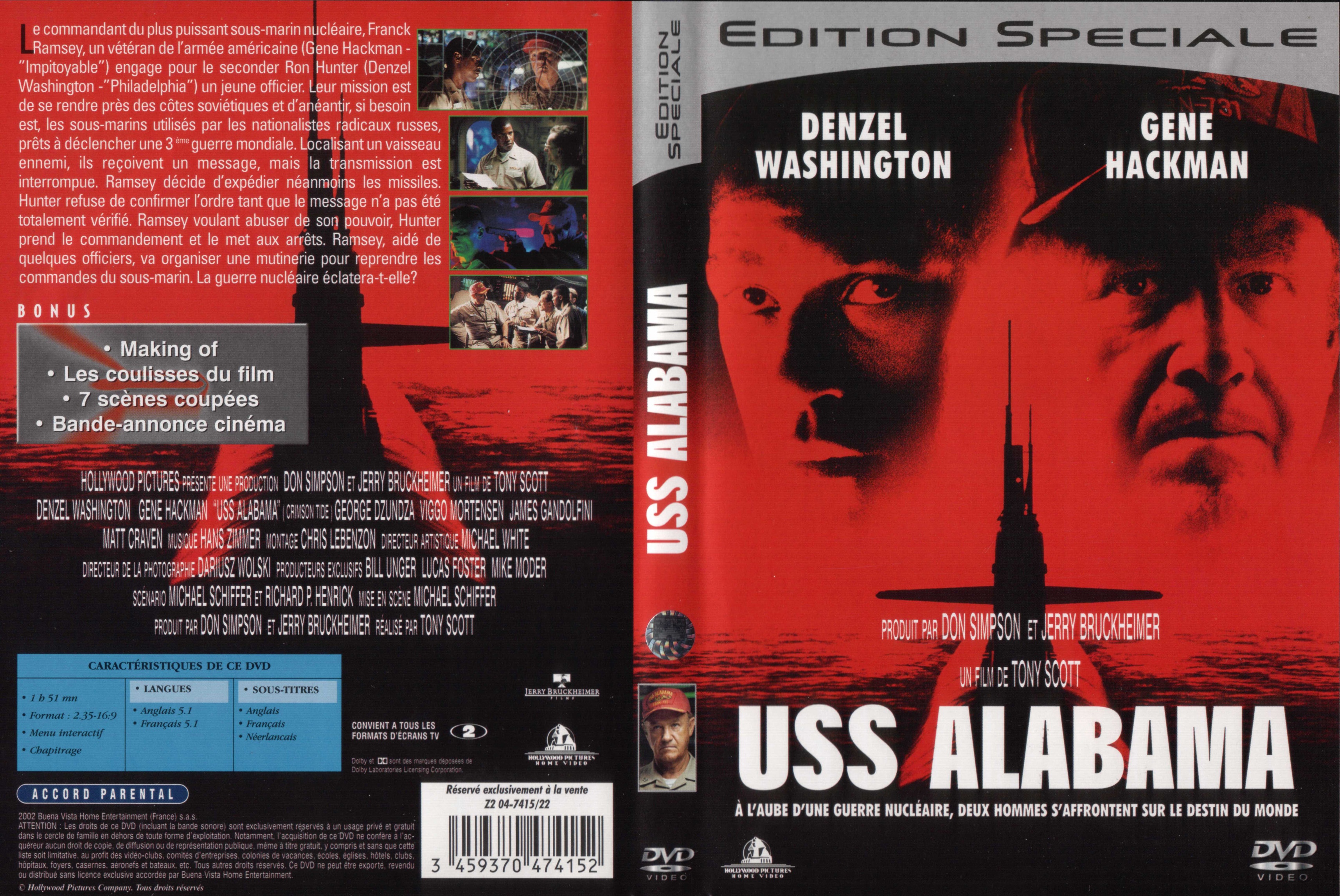 Jaquette DVD USS Alabama v3