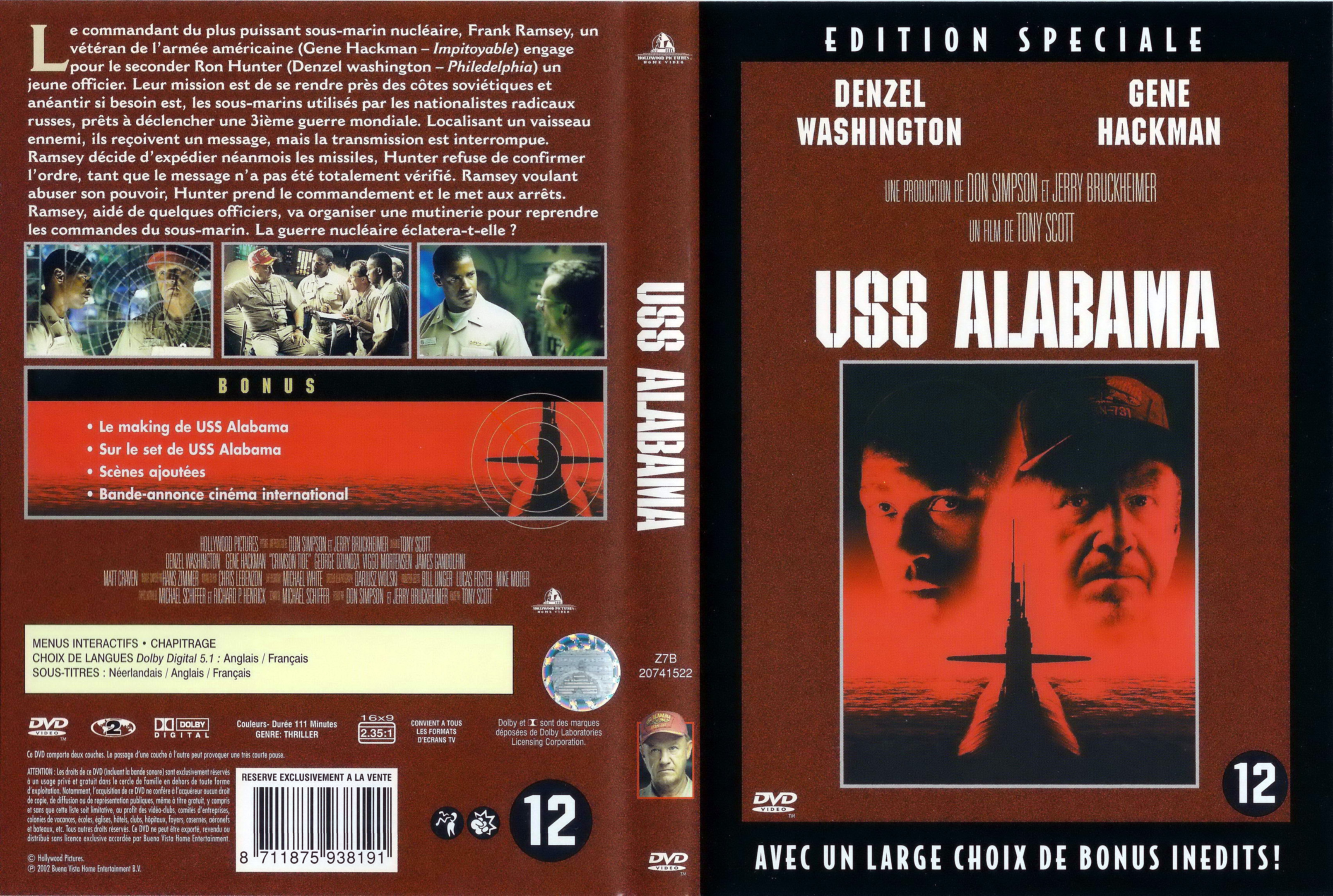 Jaquette DVD USS Alabama v4