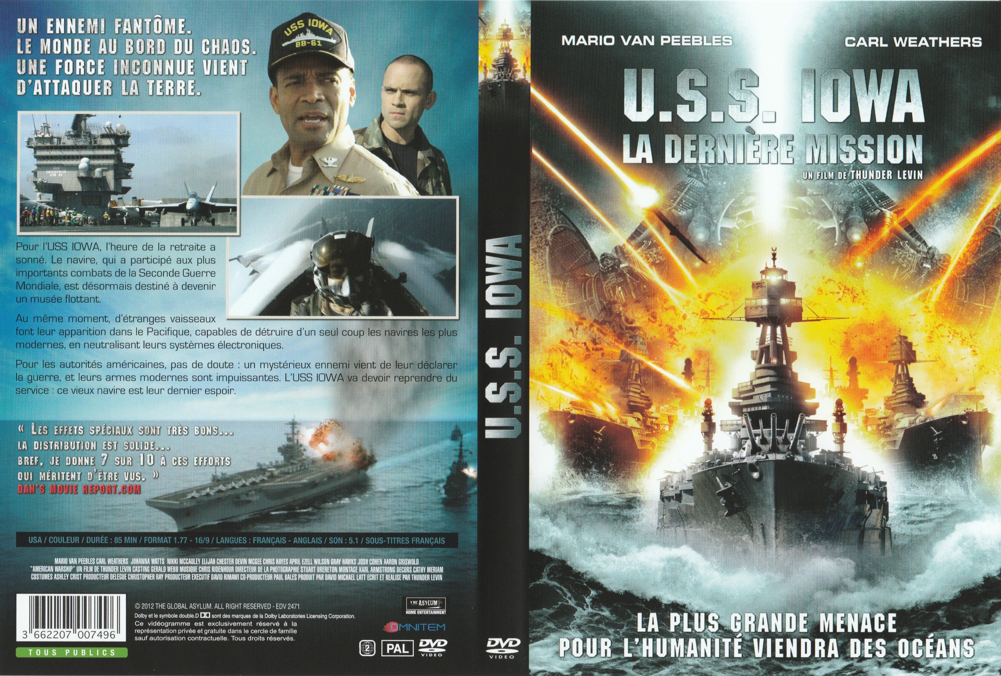 Jaquette DVD USS Iowa la dernire mission