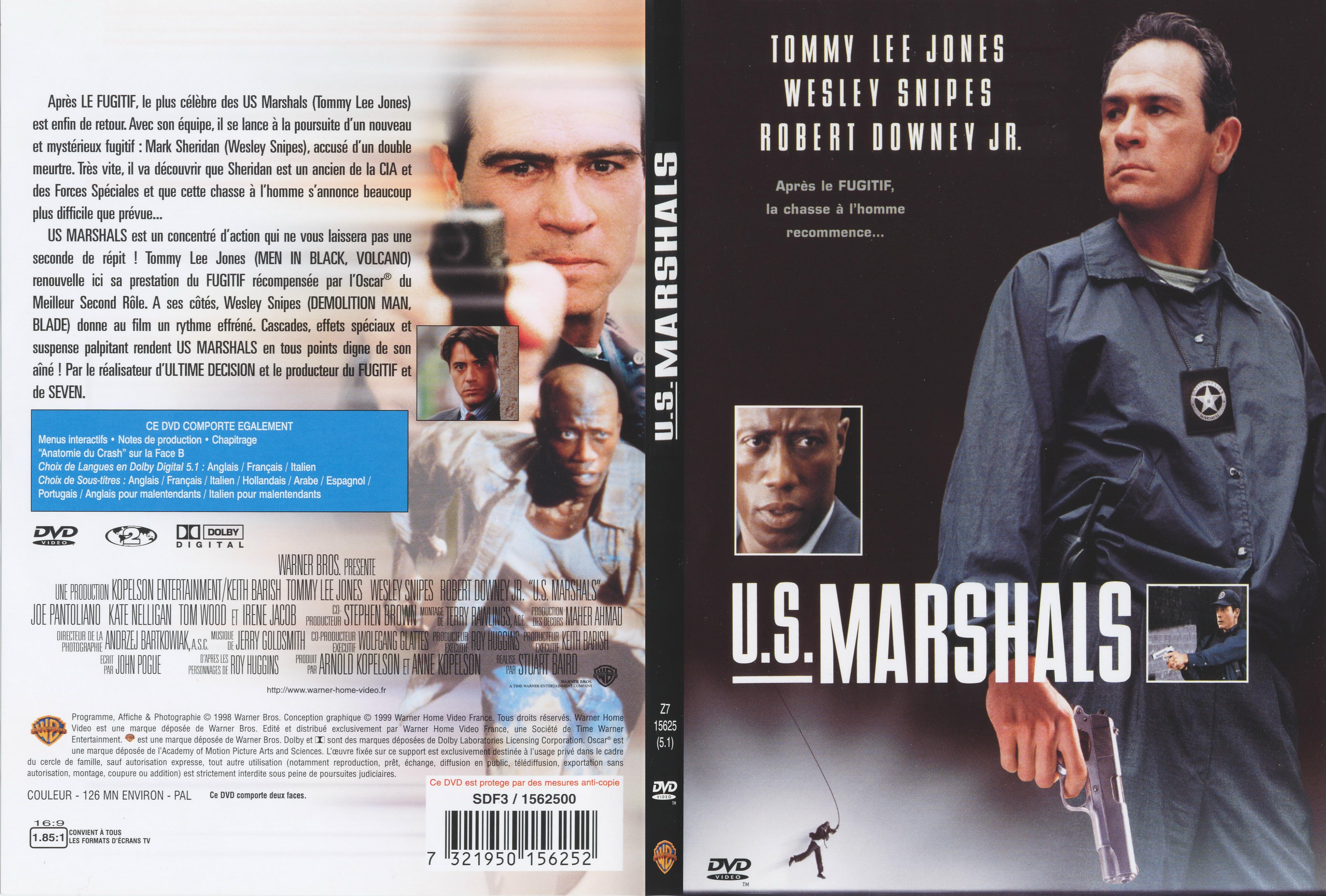 Jaquette DVD US marshals - SLIM