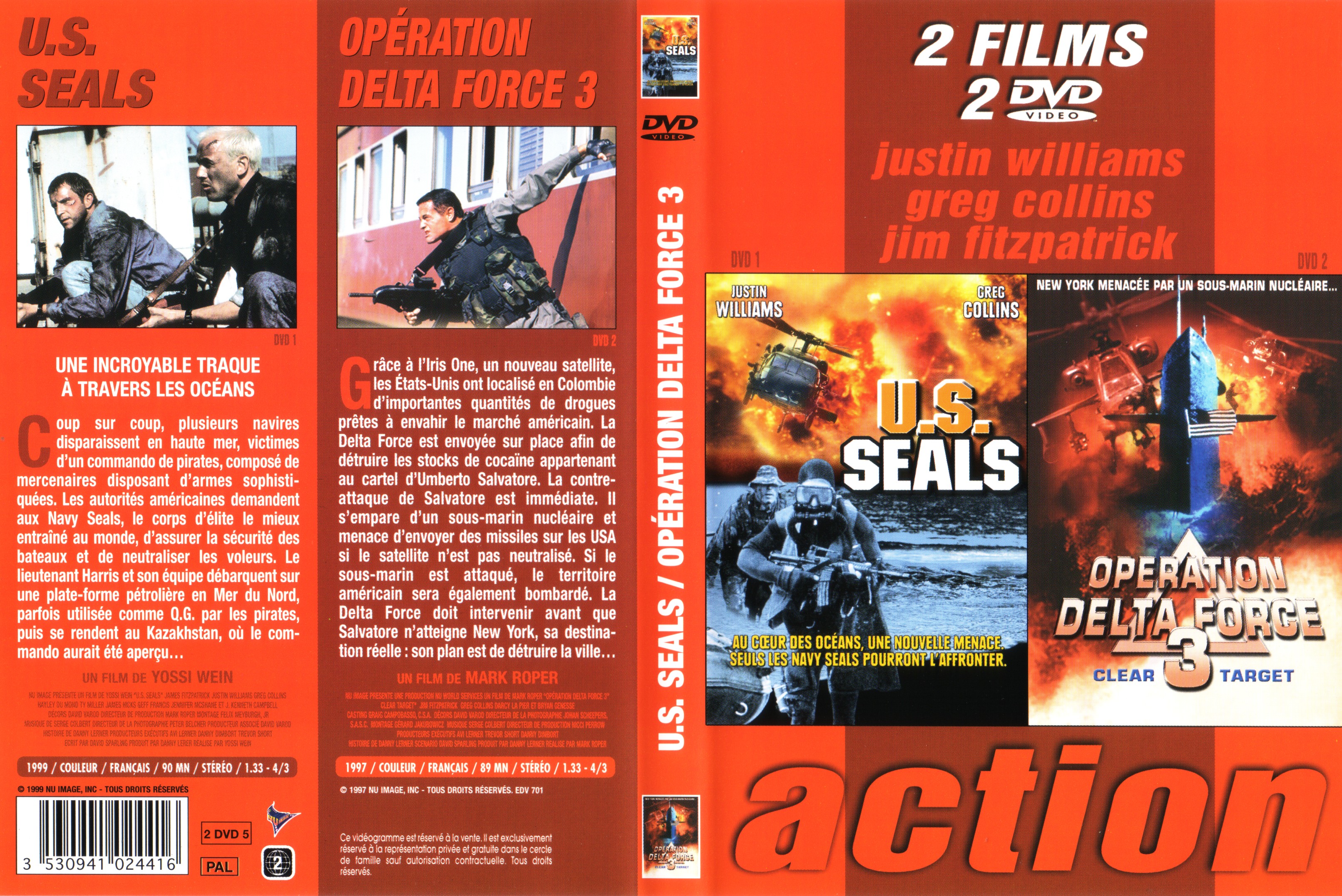 Jaquette DVD US seals + Operation delta force 3