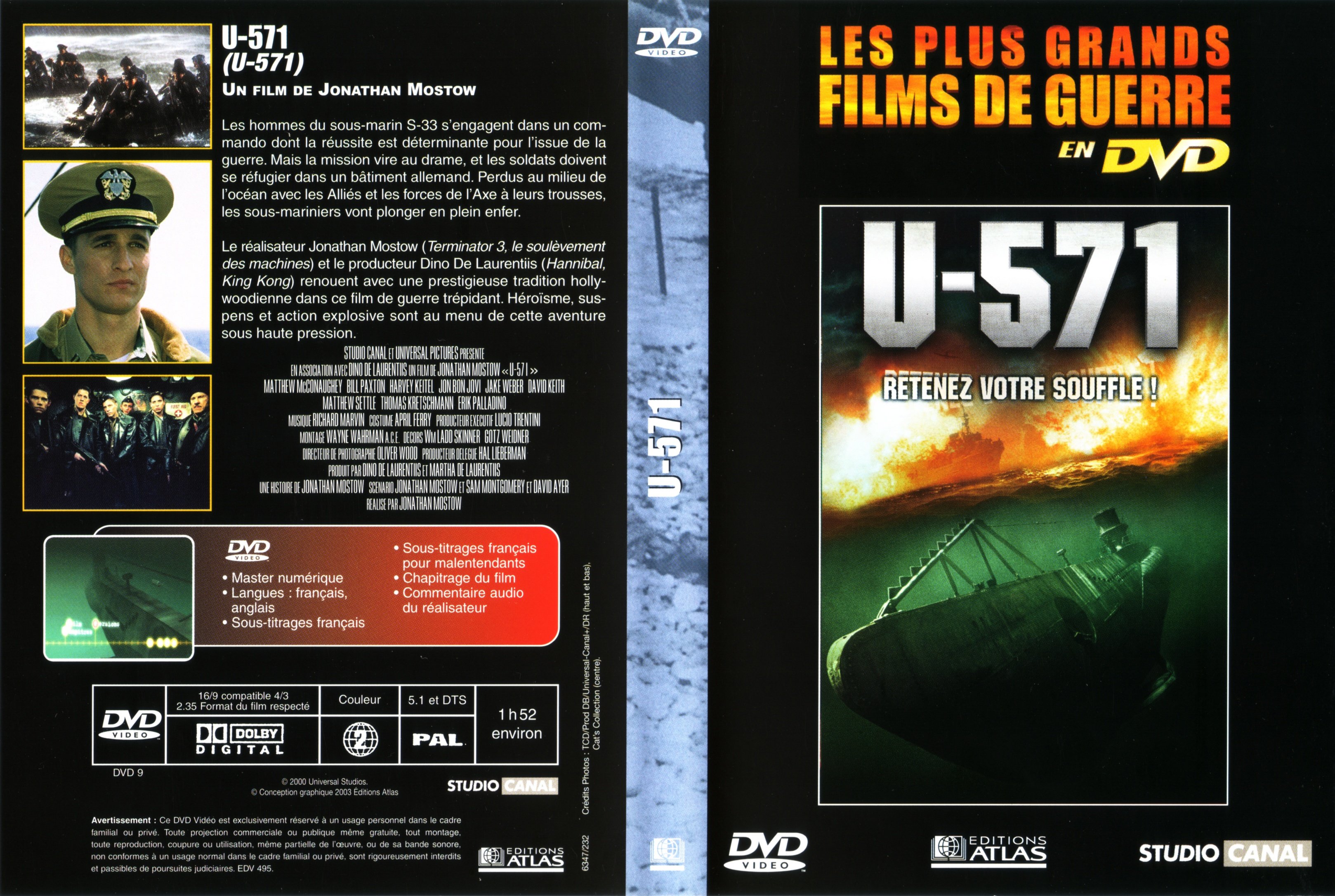 Jaquette DVD U-571 v3