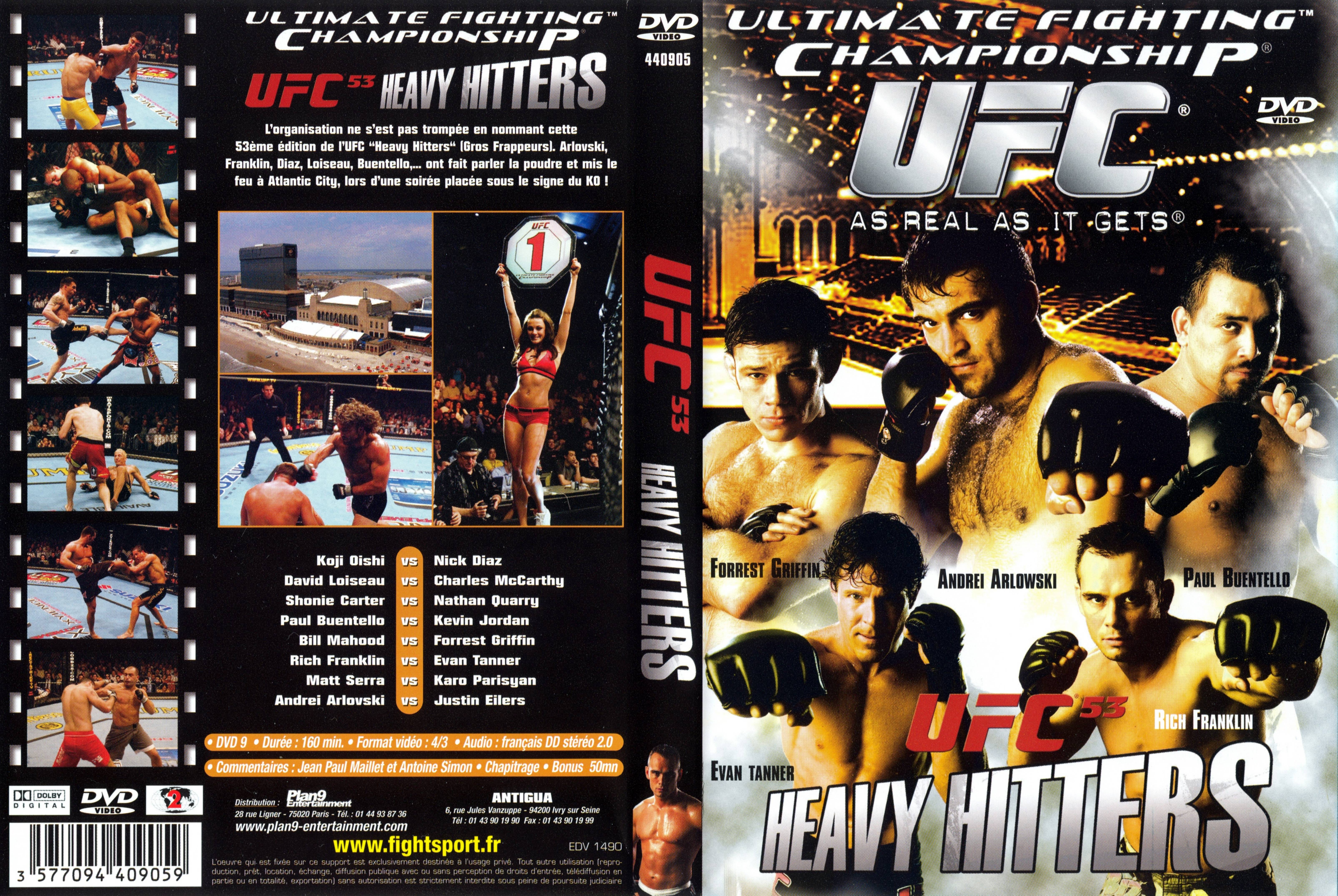 Jaquette DVD Ufc 53 heavy hitters