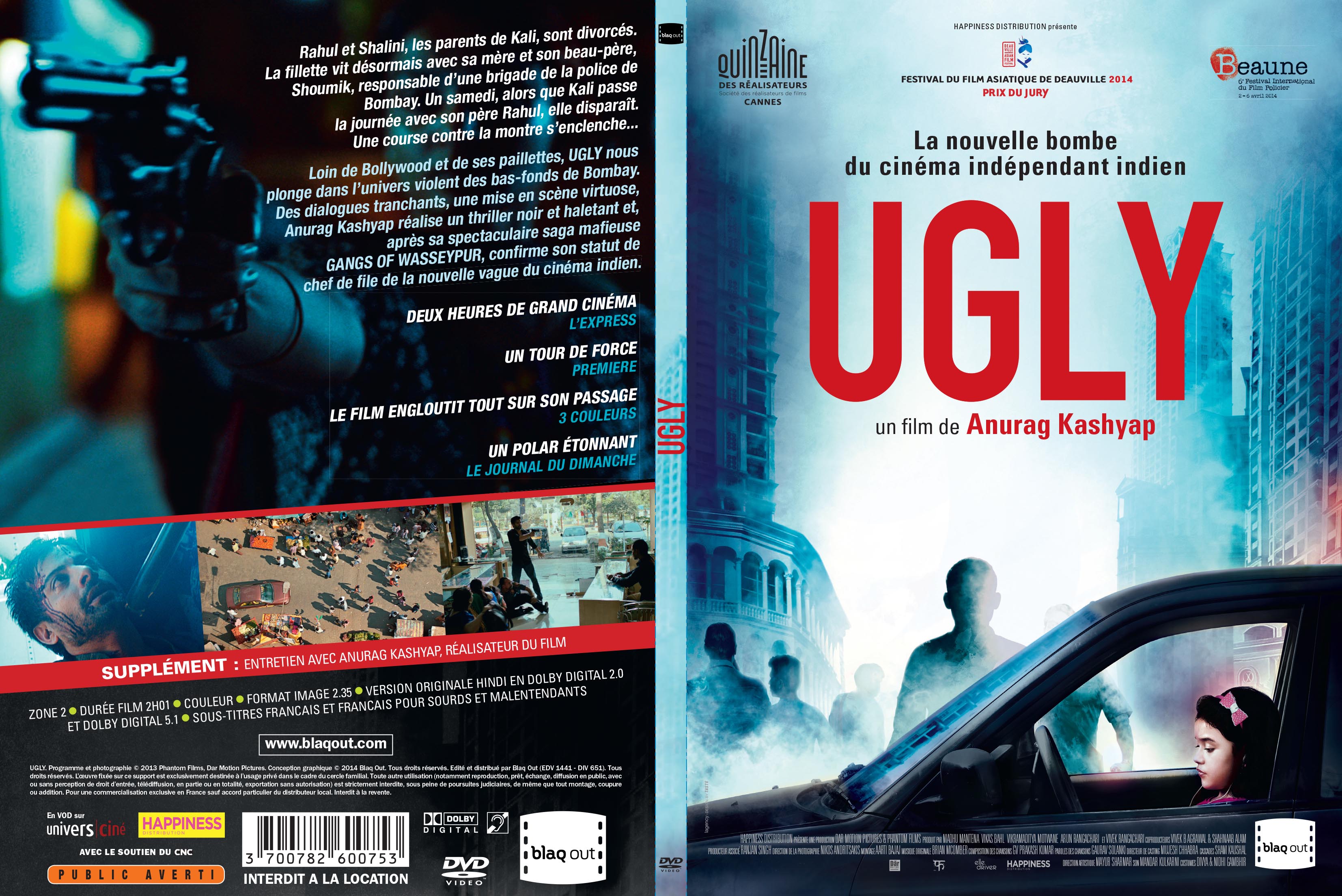 Jaquette DVD Ugly (2014)