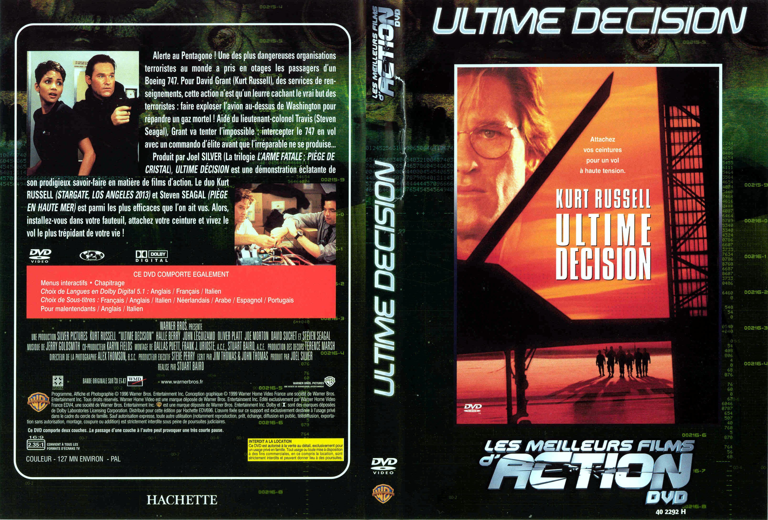 Jaquette DVD Ultime dcision v2