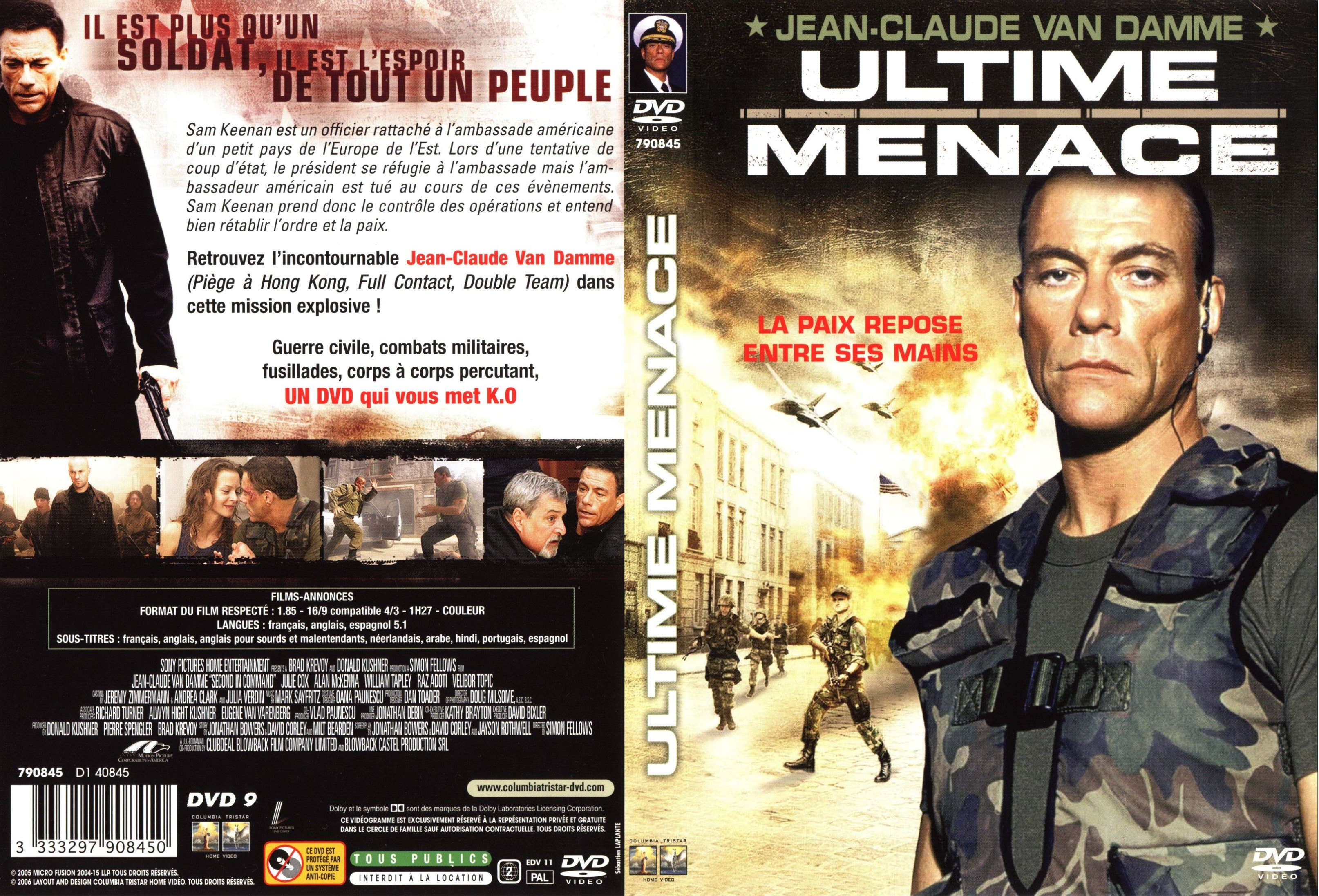 Jaquette DVD Ultime menace