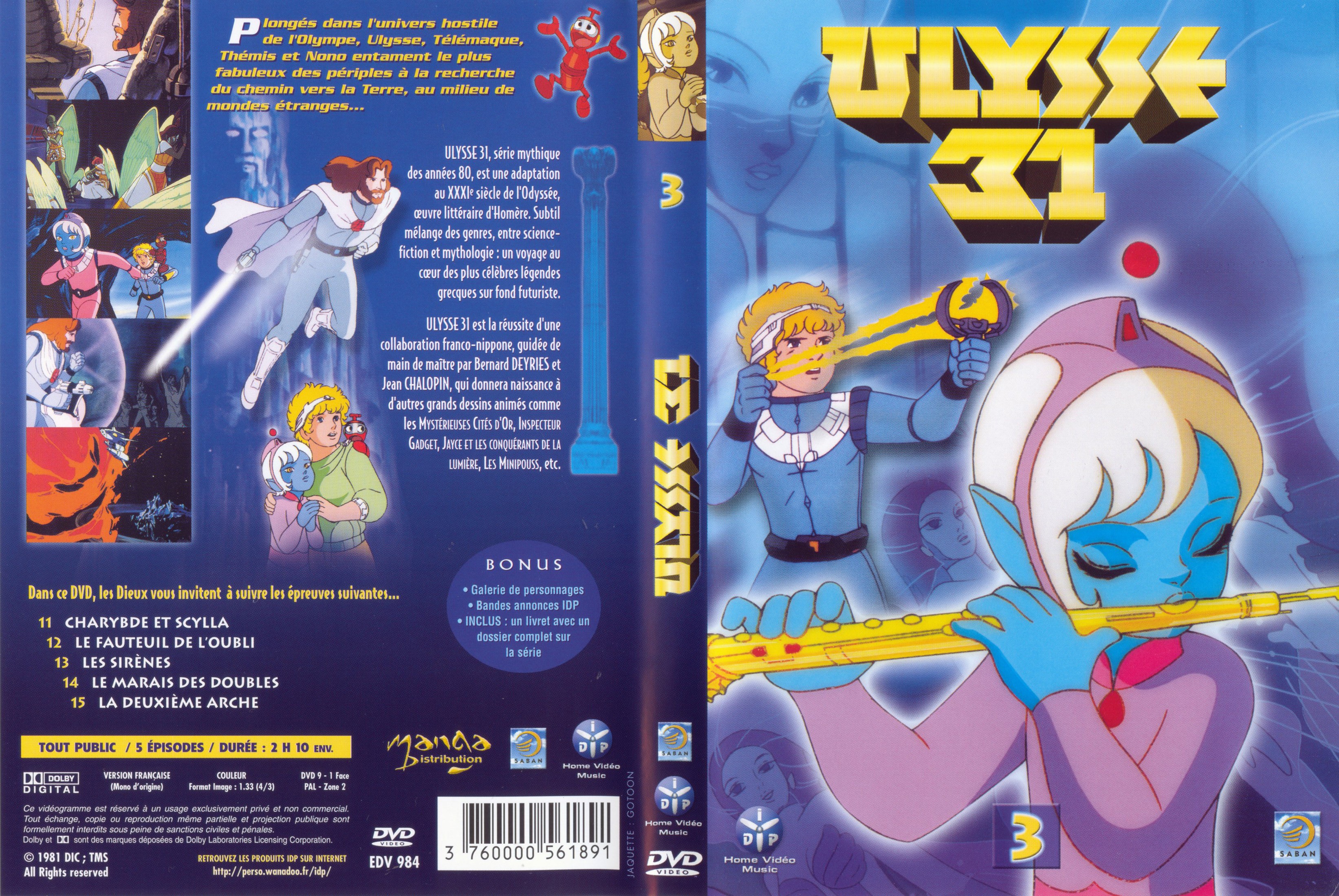 Jaquette DVD Ulysse 31 vol 3