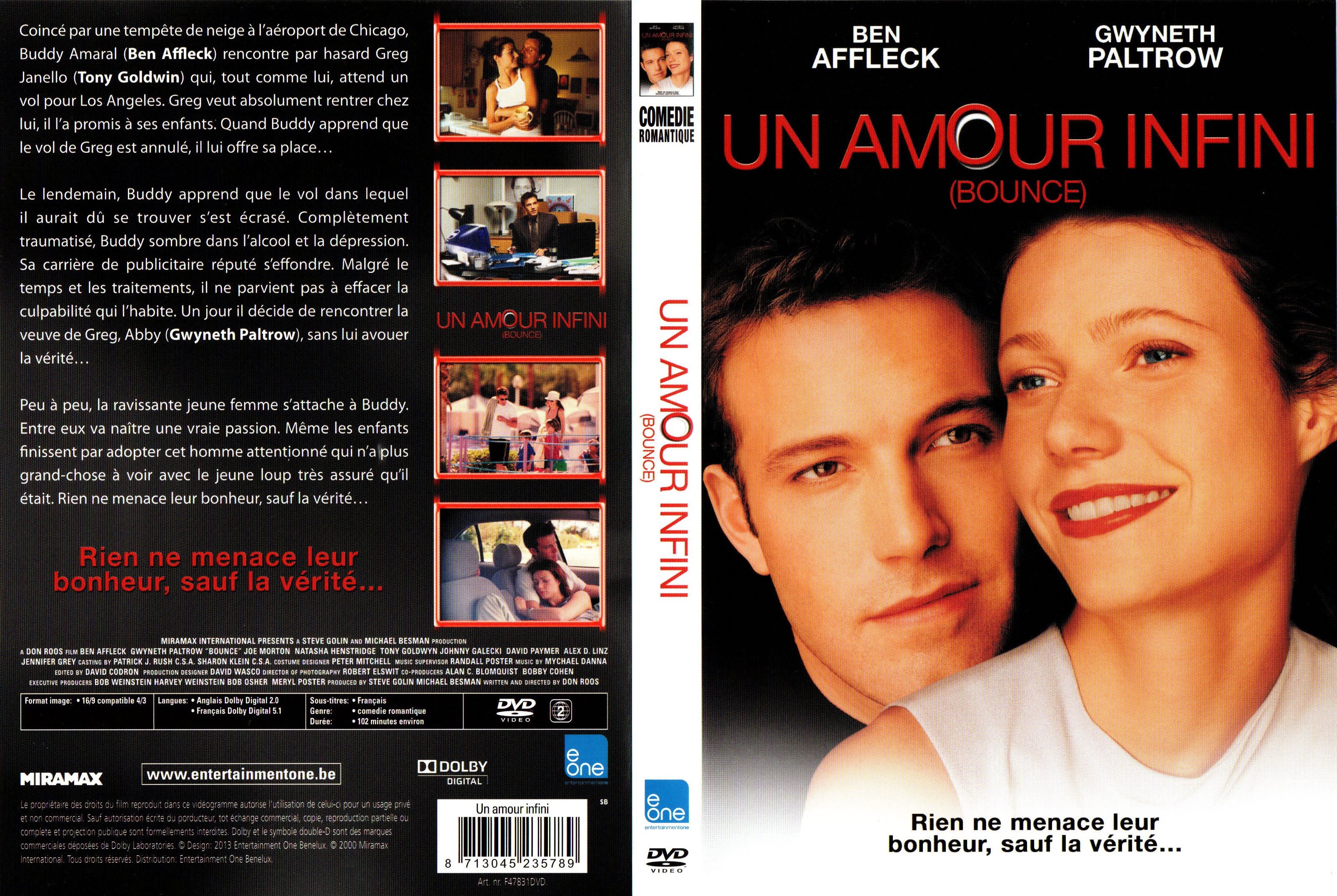 Jaquette DVD Un Amour infini