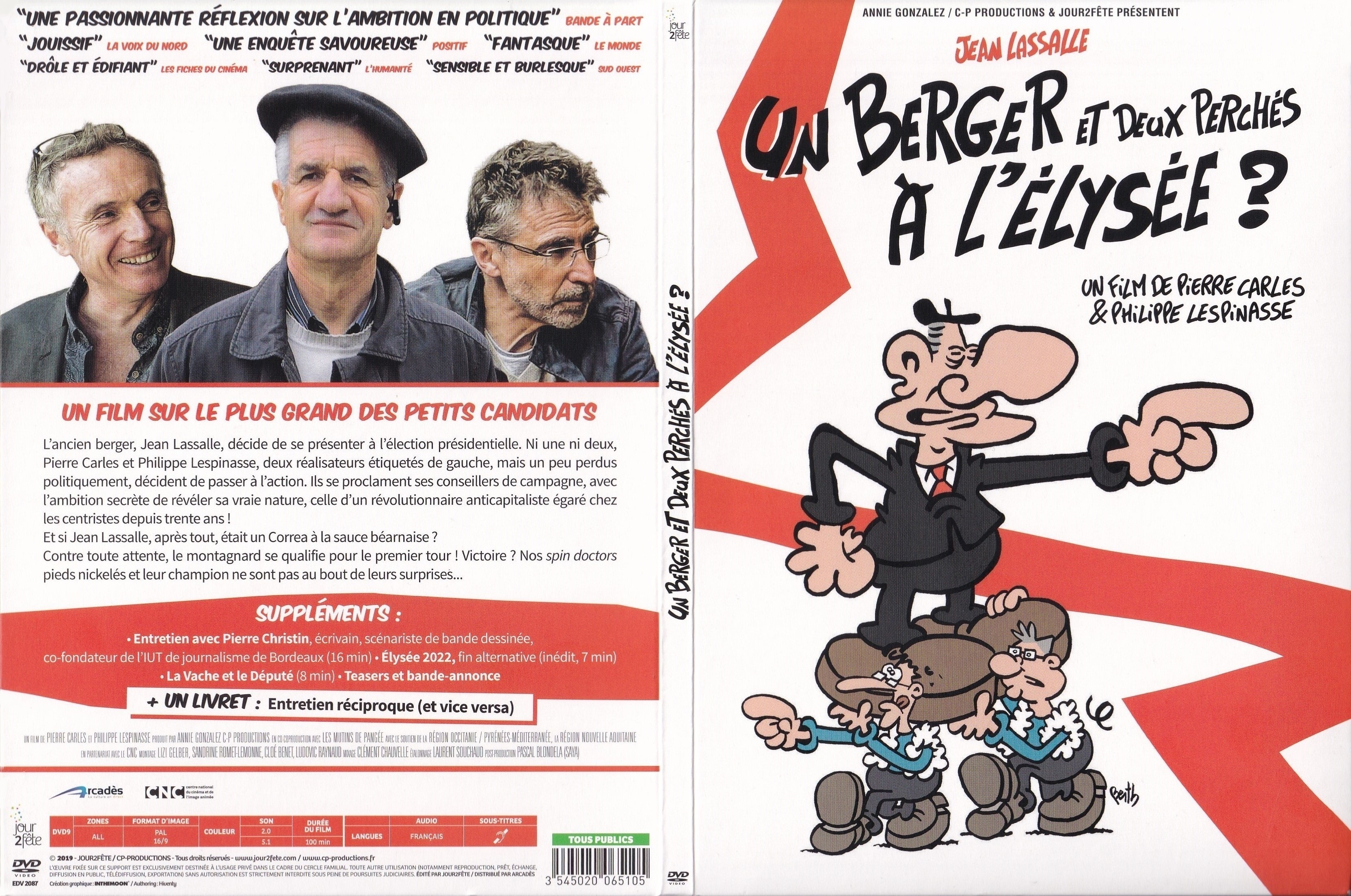 Jaquette DVD Un Berger et deux Perchs  l