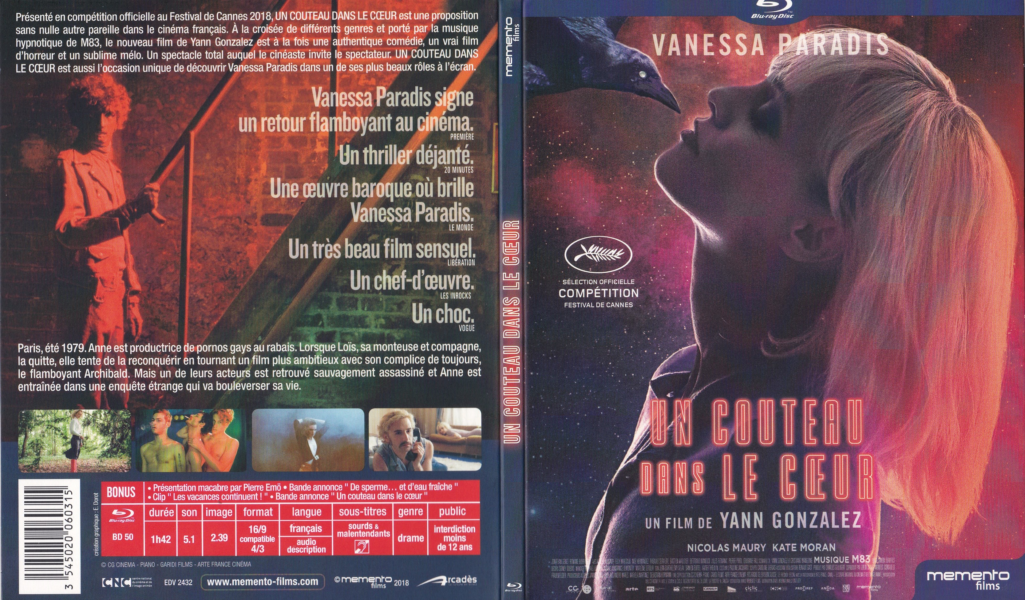 Jaquette DVD Un Couteau dans le Coeur (BLU-RAY)