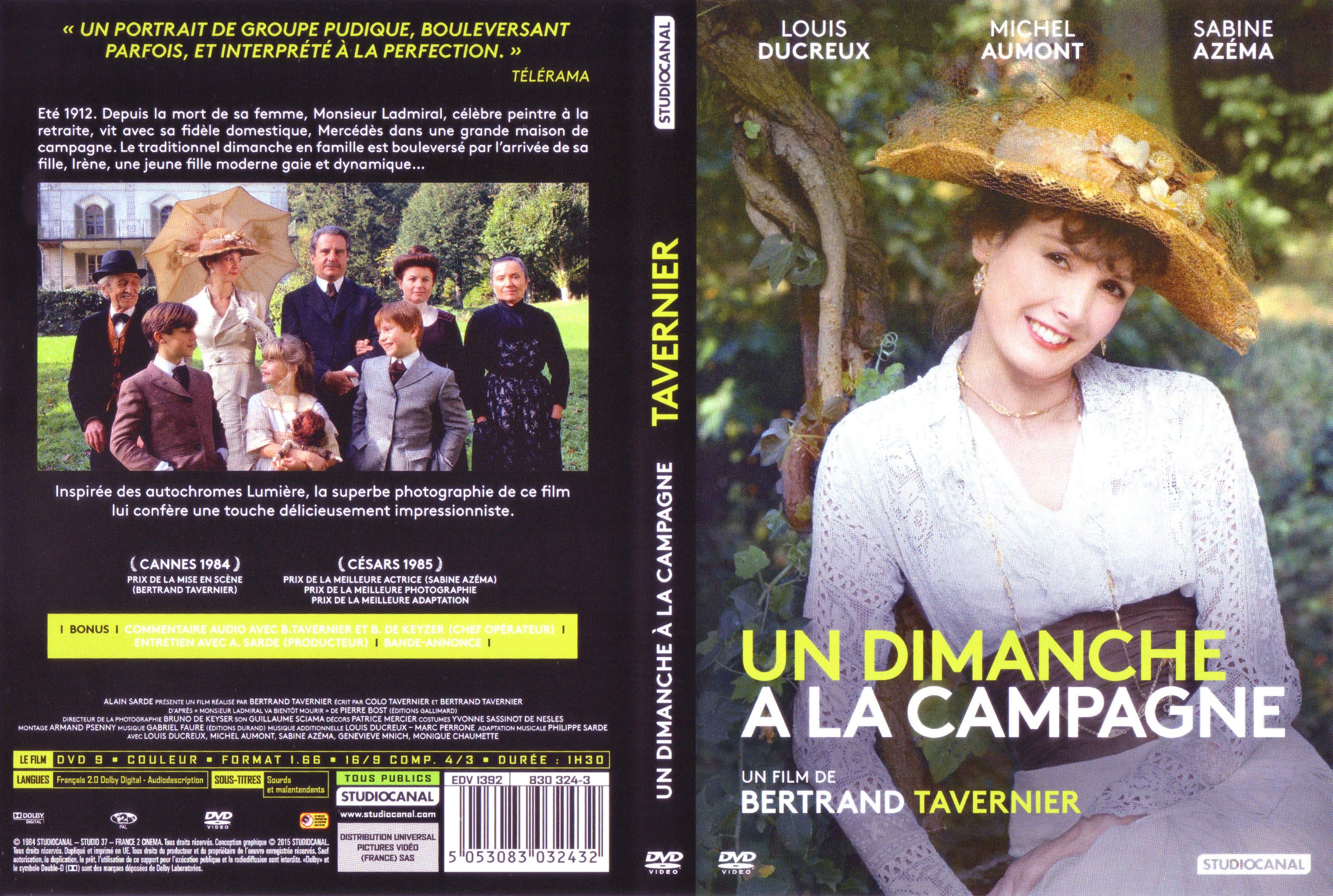 Jaquette DVD Un Dimanche  la campagne v2