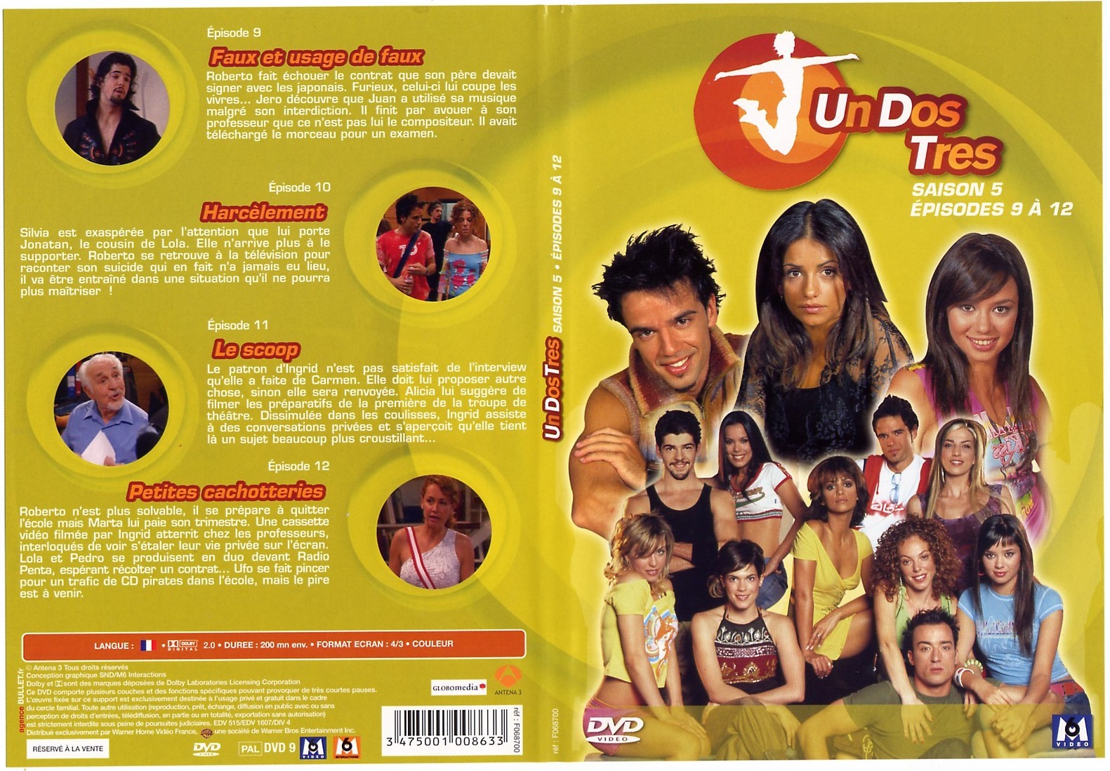 Jaquette DVD Un Dos Tres saison 5 Episodes 9  12
