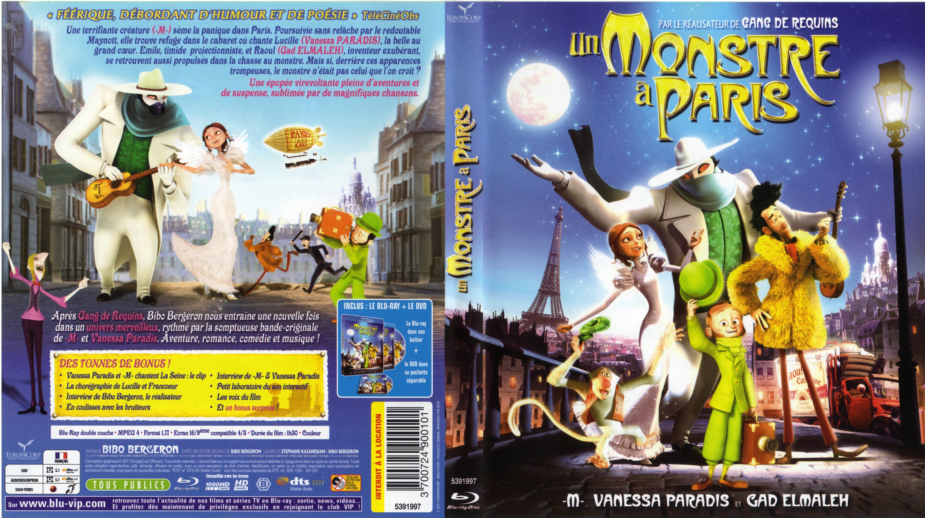 Jaquette DVD Un Monstre  Paris (BLU-RAY)