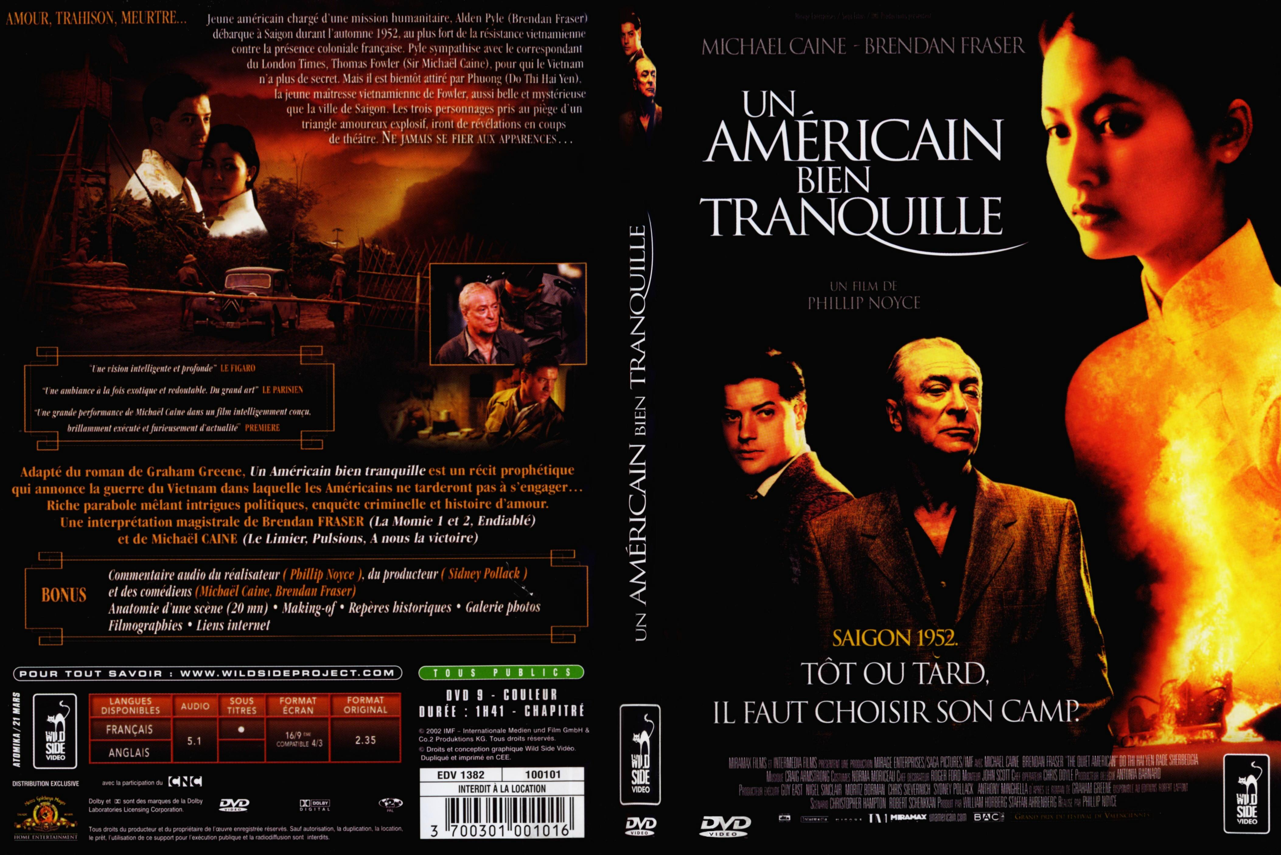Jaquette DVD Un americain bien tranquille - SLIM