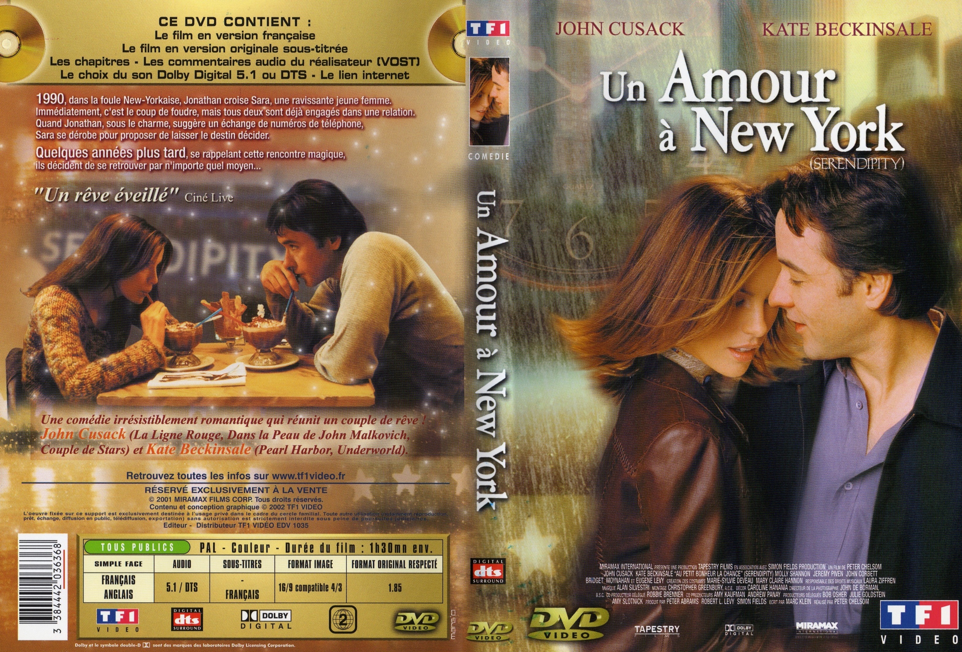 Jaquette DVD Un amour  New-York