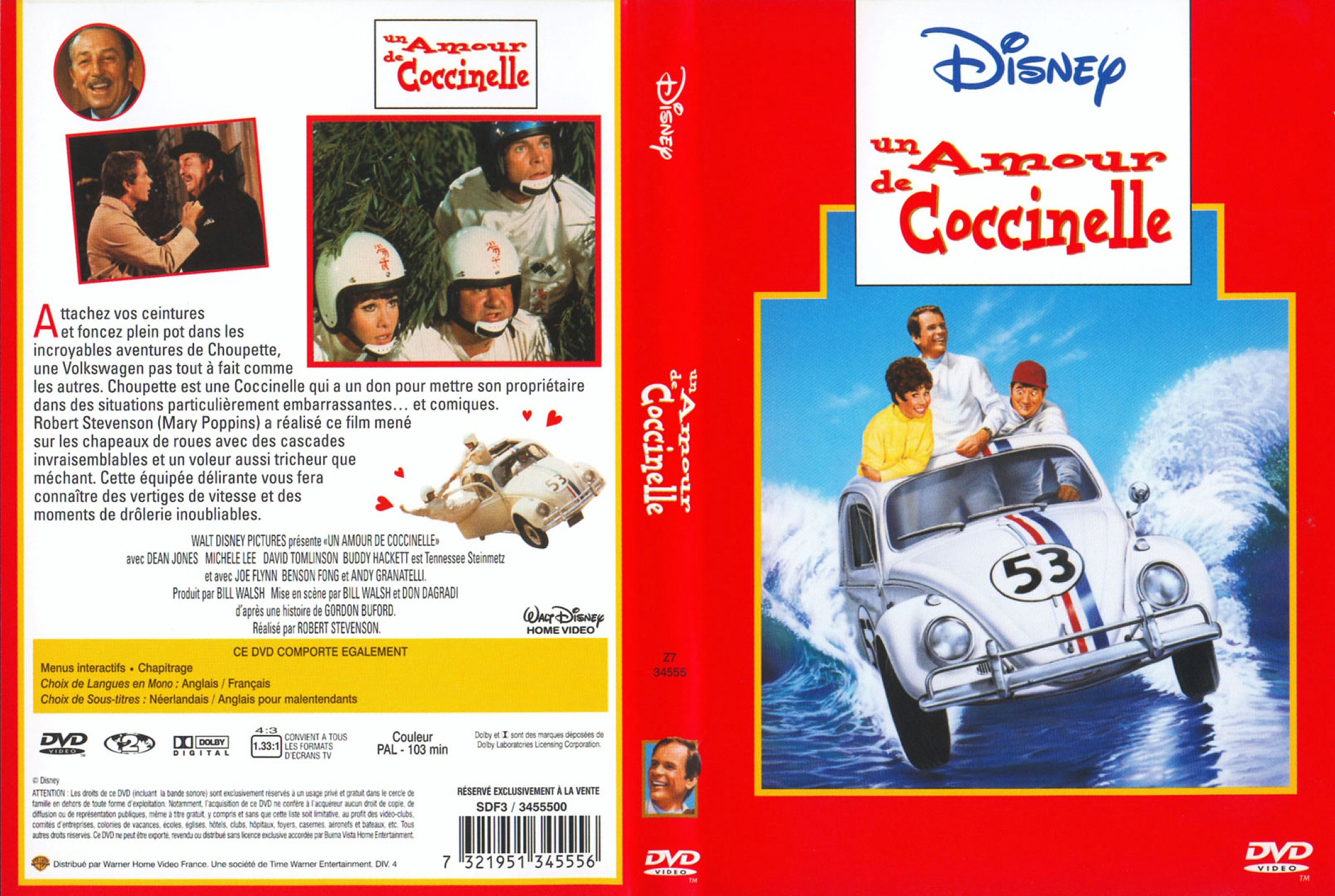 Jaquette DVD Un amour de coccinelle v3