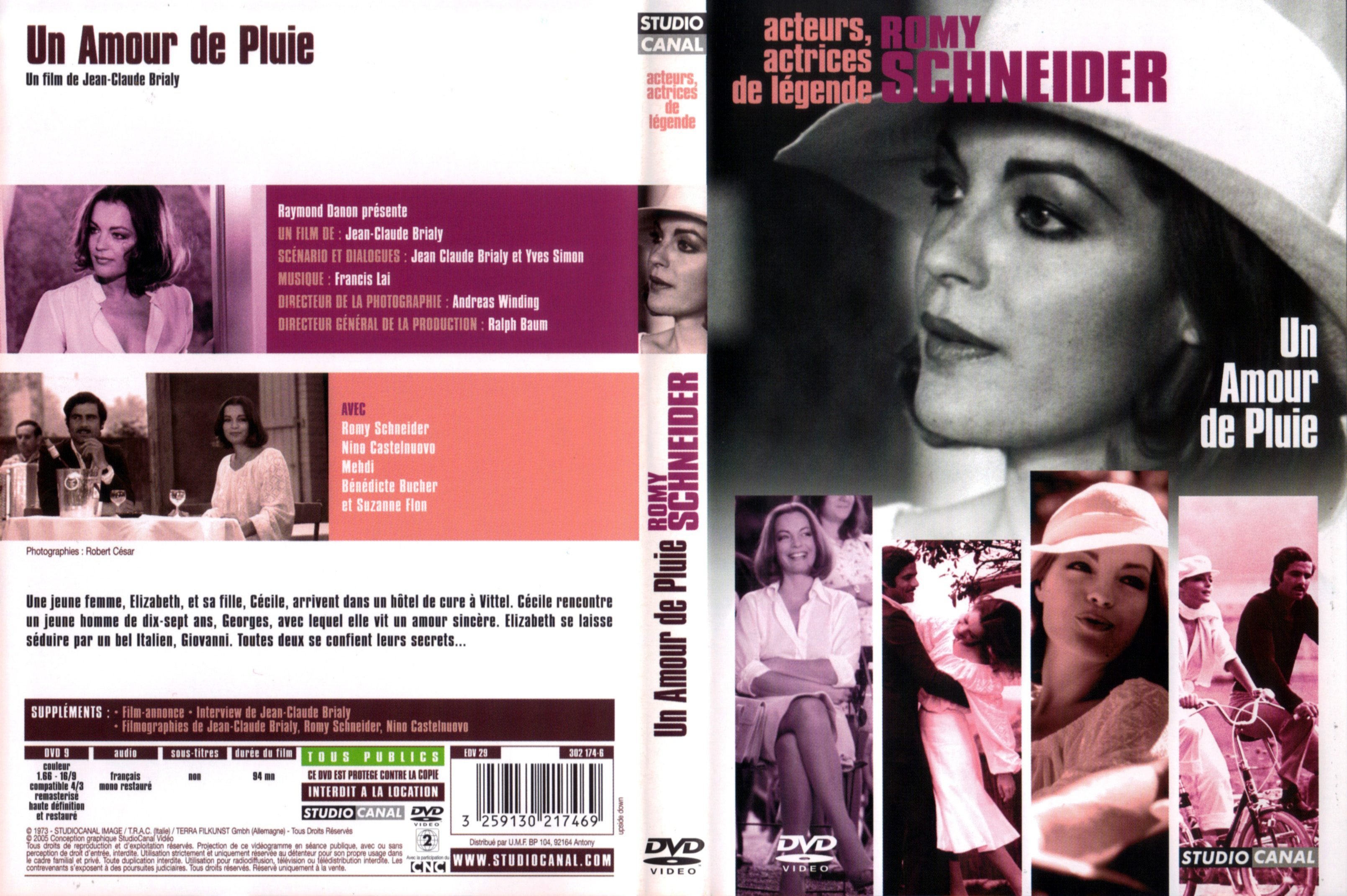 Jaquette DVD Un amour de pluie