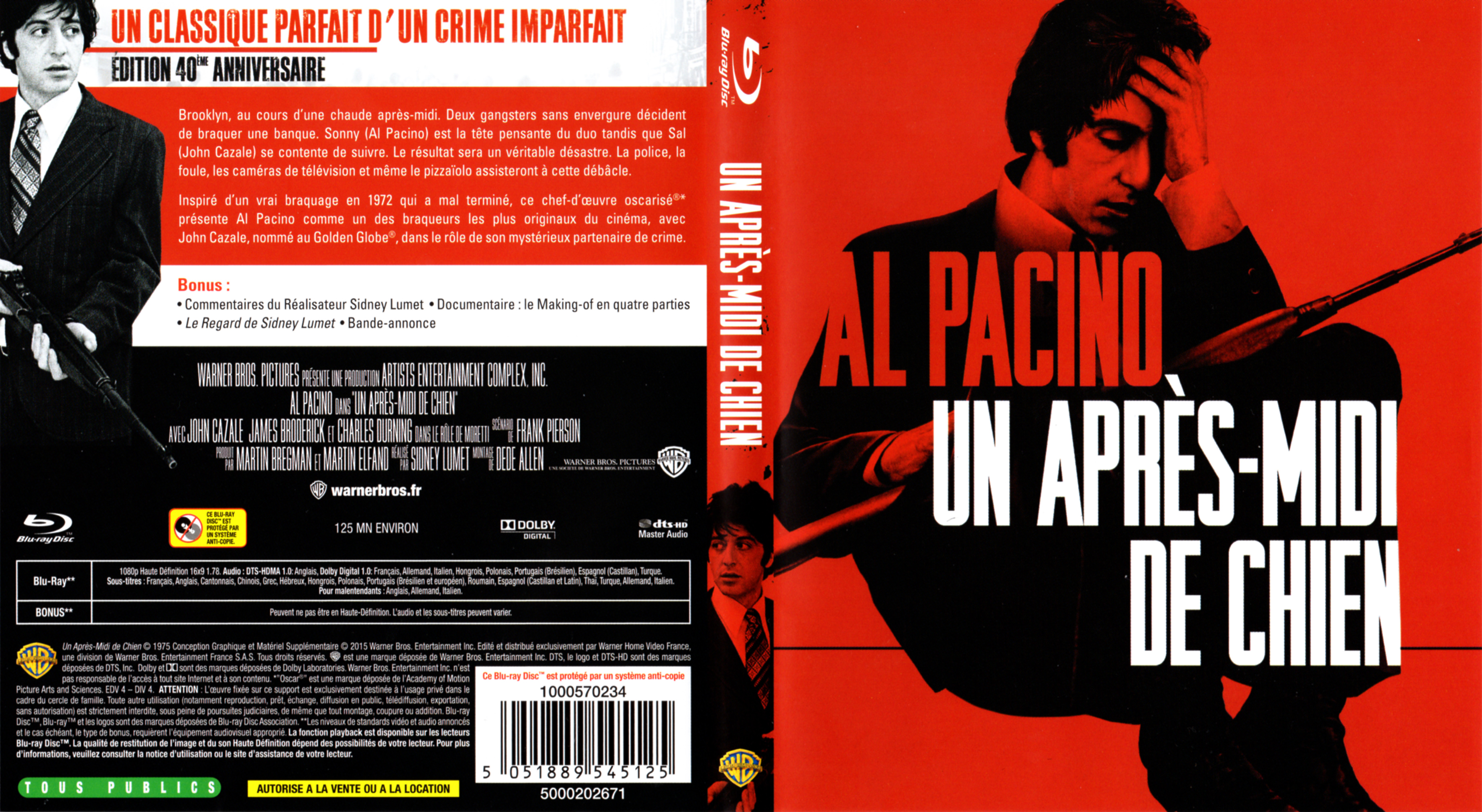 Jaquette DVD Un aprs-midi de chien (BLU-RAY)