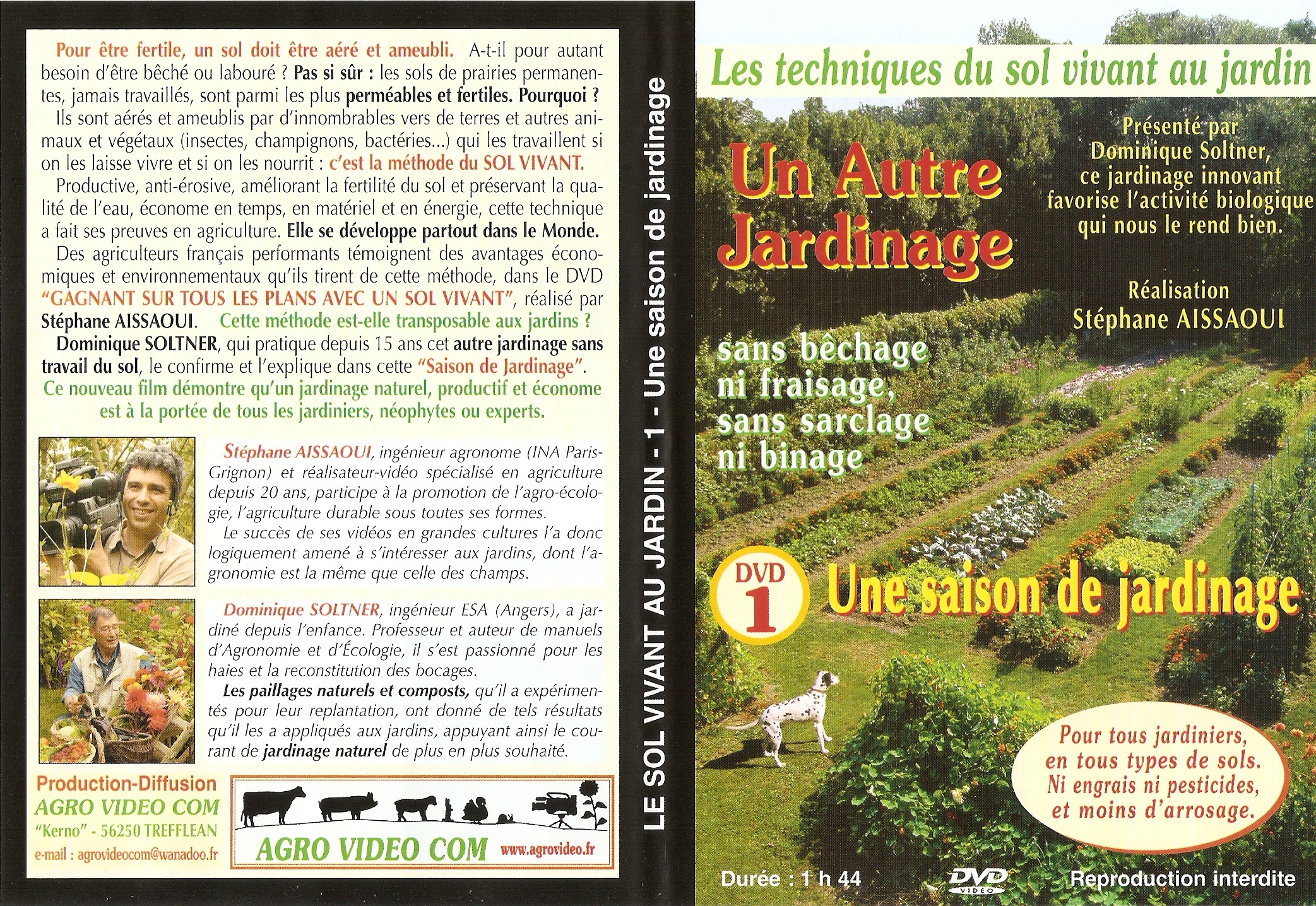 Jaquette DVD Un autre jardinage DVD 01