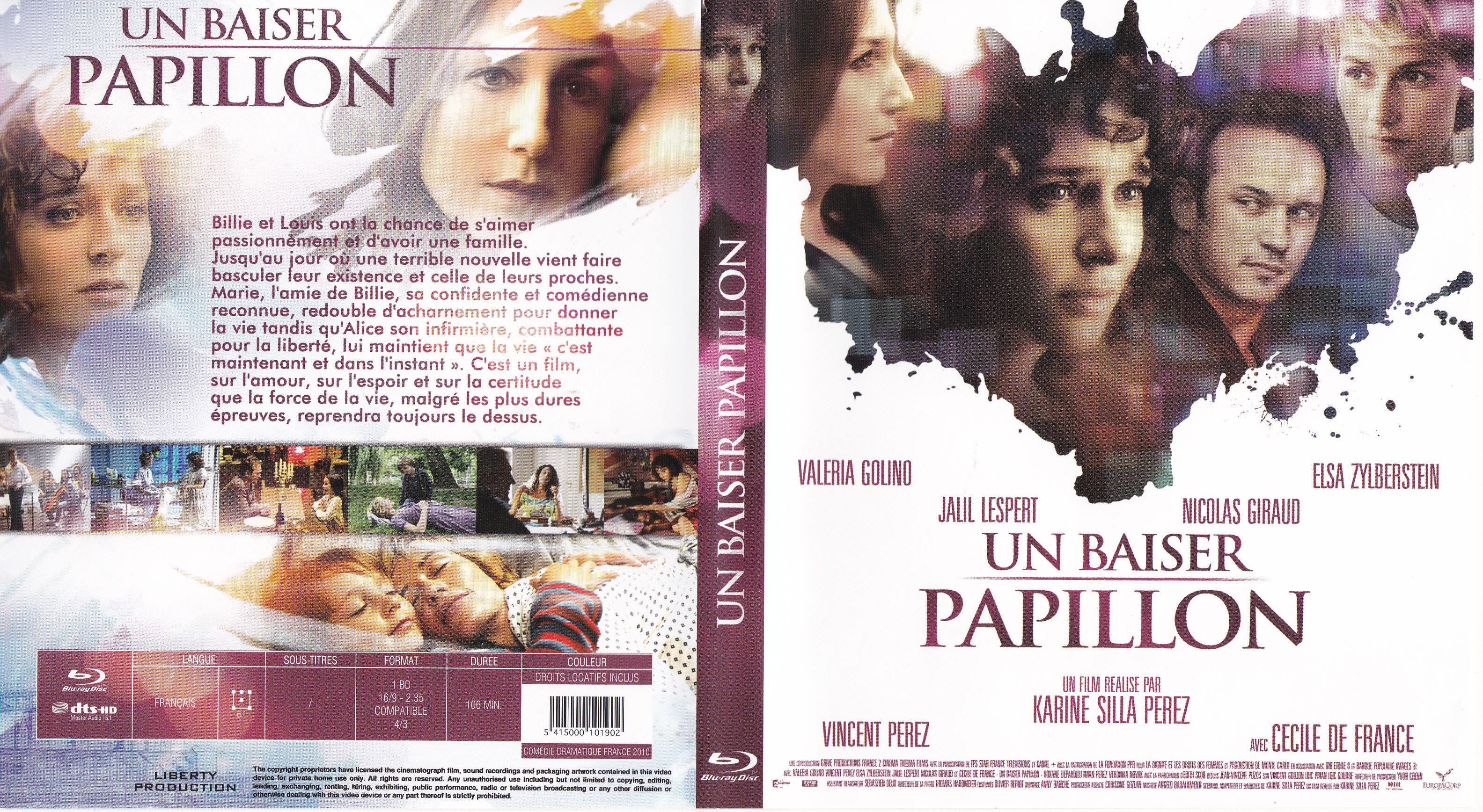 Jaquette DVD Un baiser papillon (BLU-RAY)