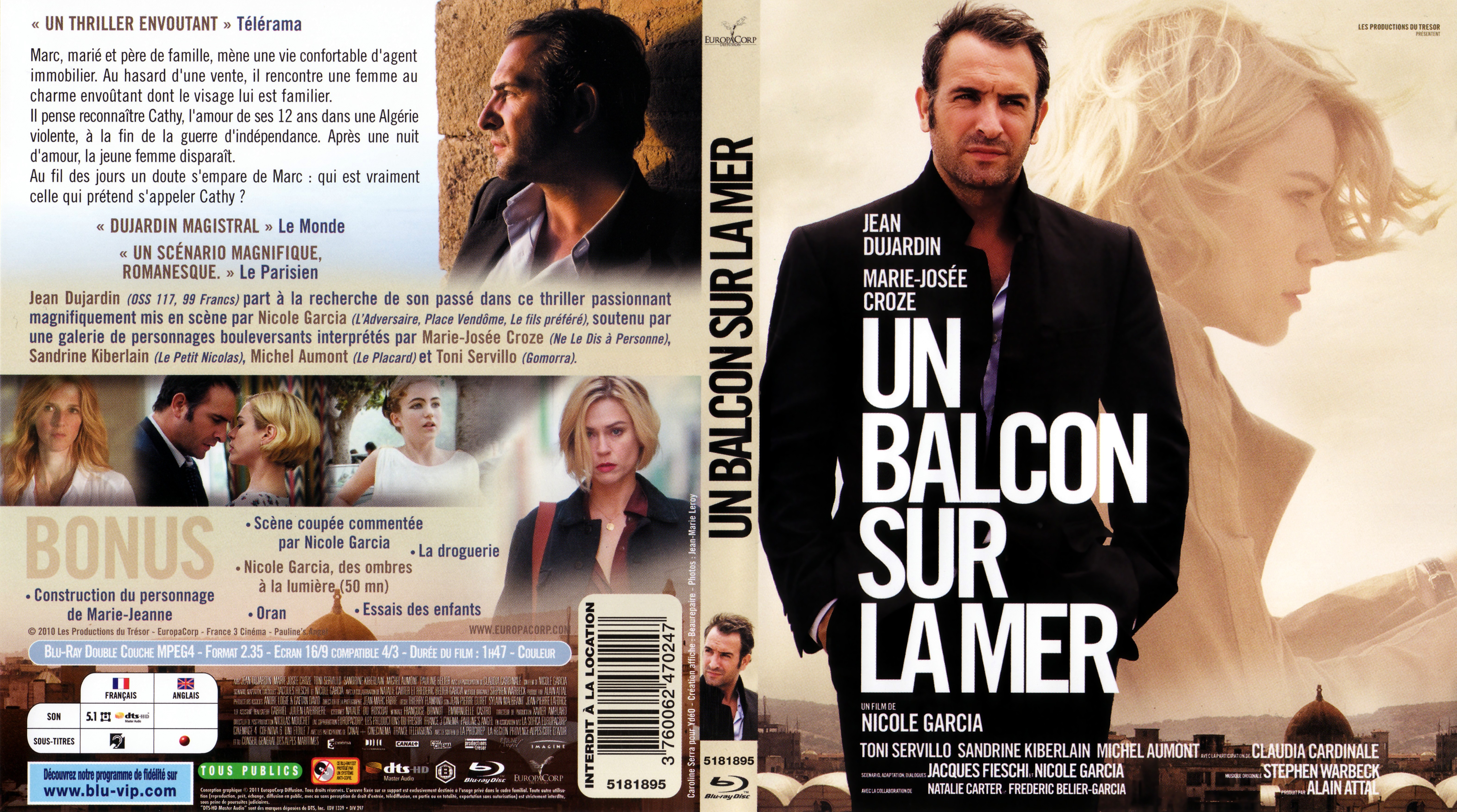 Jaquette DVD Un balcon sur la mer (BLU-RAY)