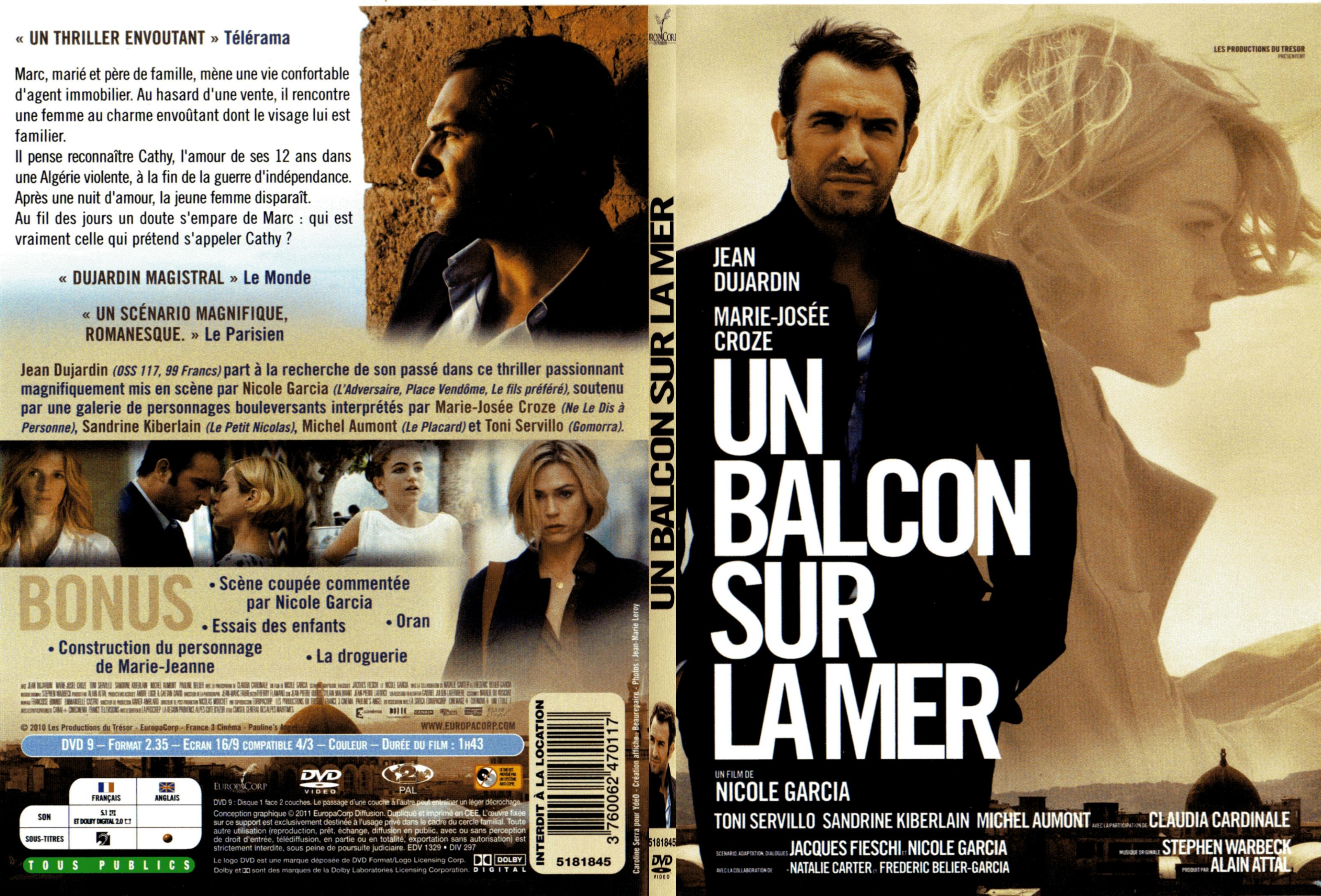 Jaquette DVD Un balcon sur la mer - SLIM