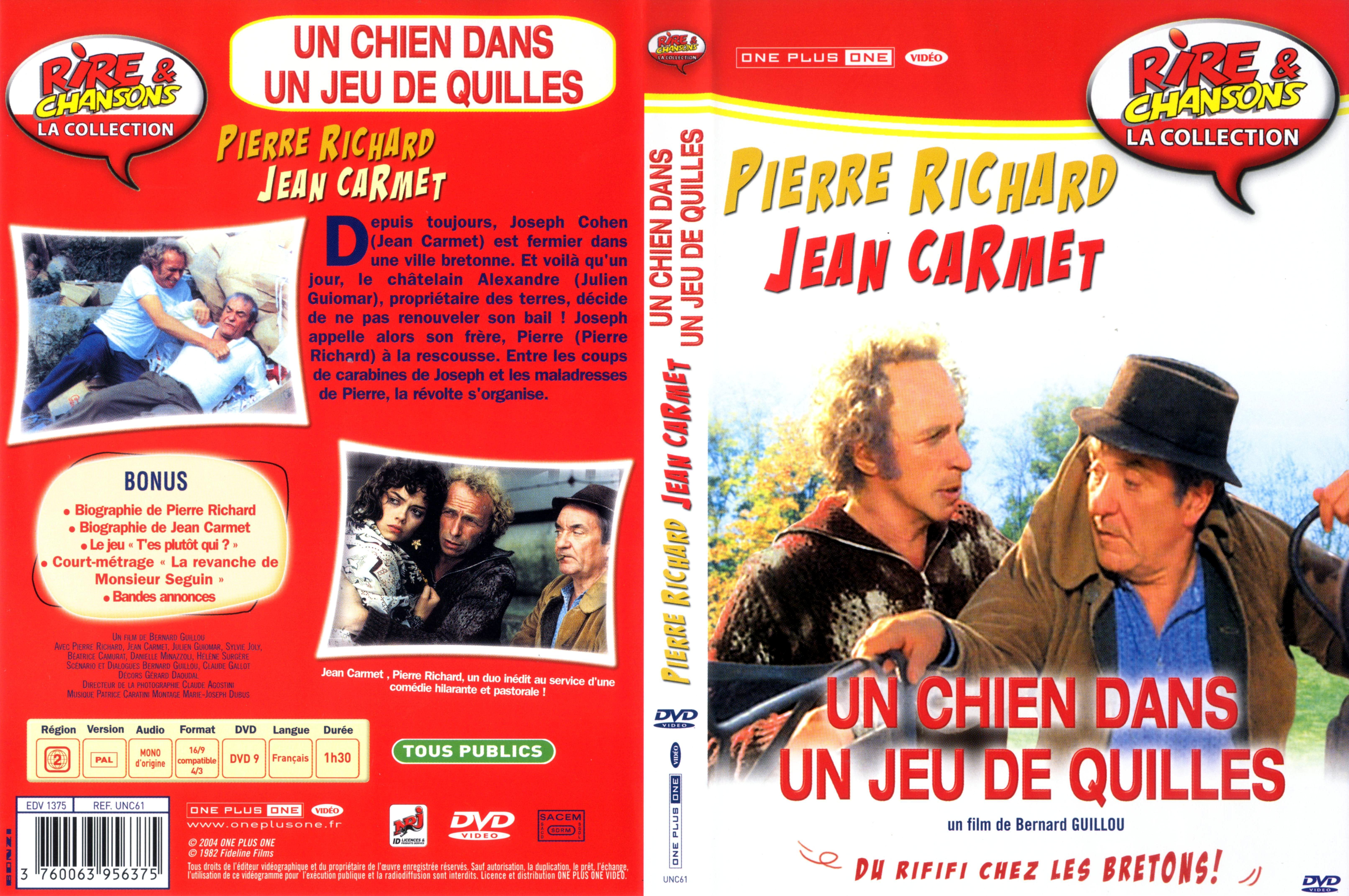 Jaquette DVD Un chien dans un jeu de quilles v2