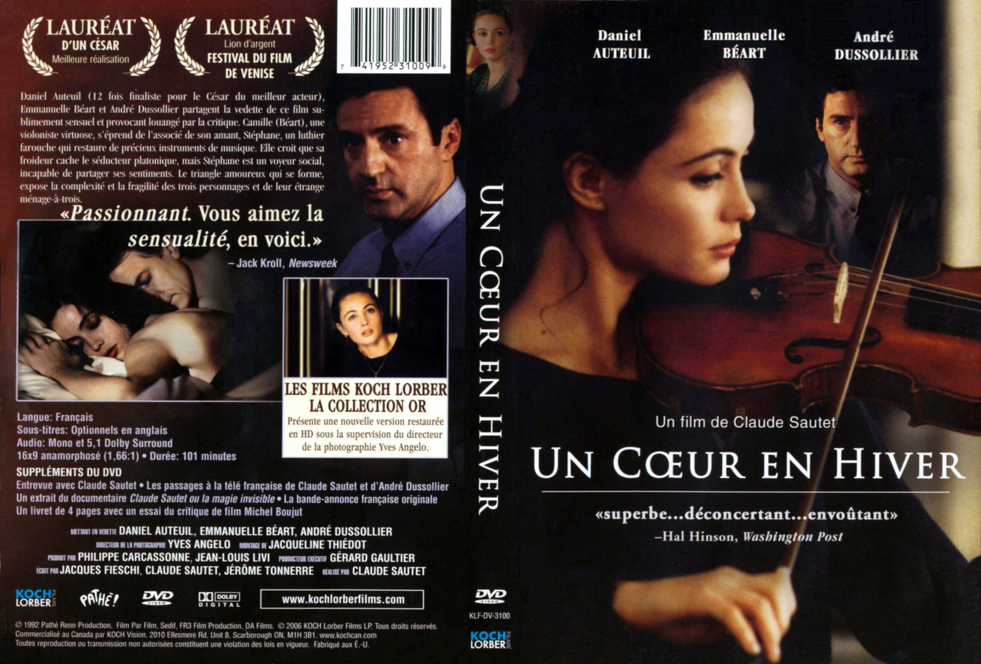 Jaquette DVD Un coeur en hiver