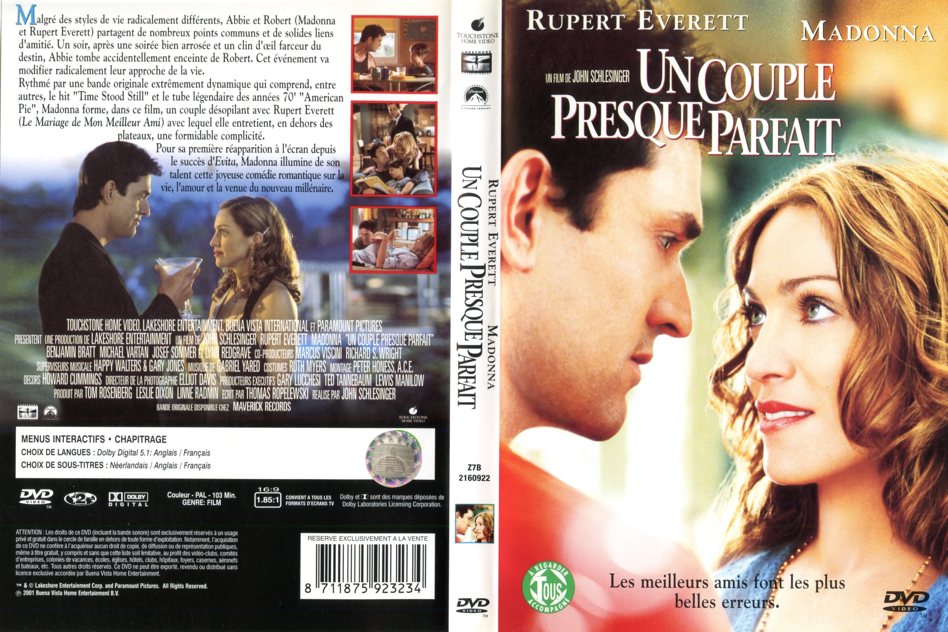 Jaquette DVD Un couple presque parfait