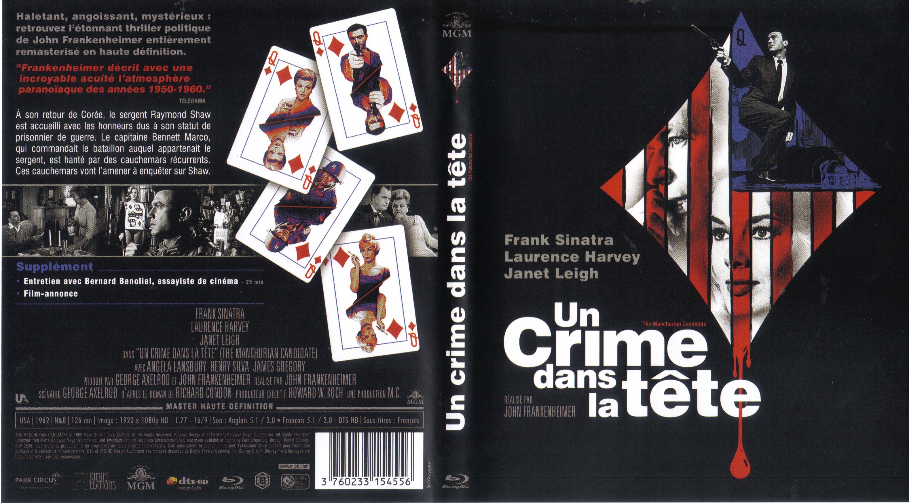 Jaquette DVD Un crime dans la tte (1962) (BLU-RAY)
