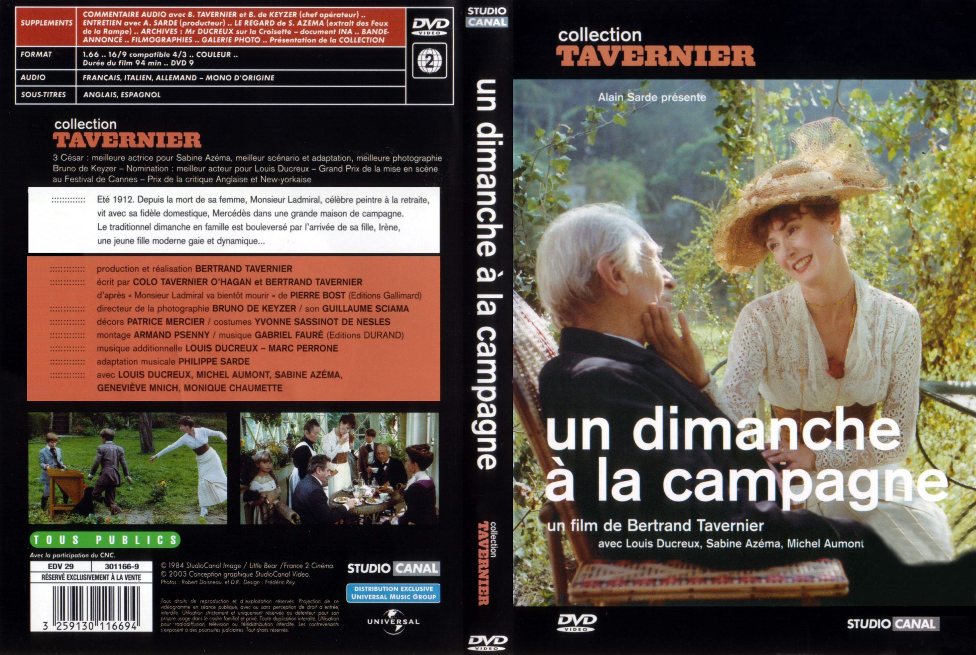 Jaquette DVD Un dimanche  la campagne