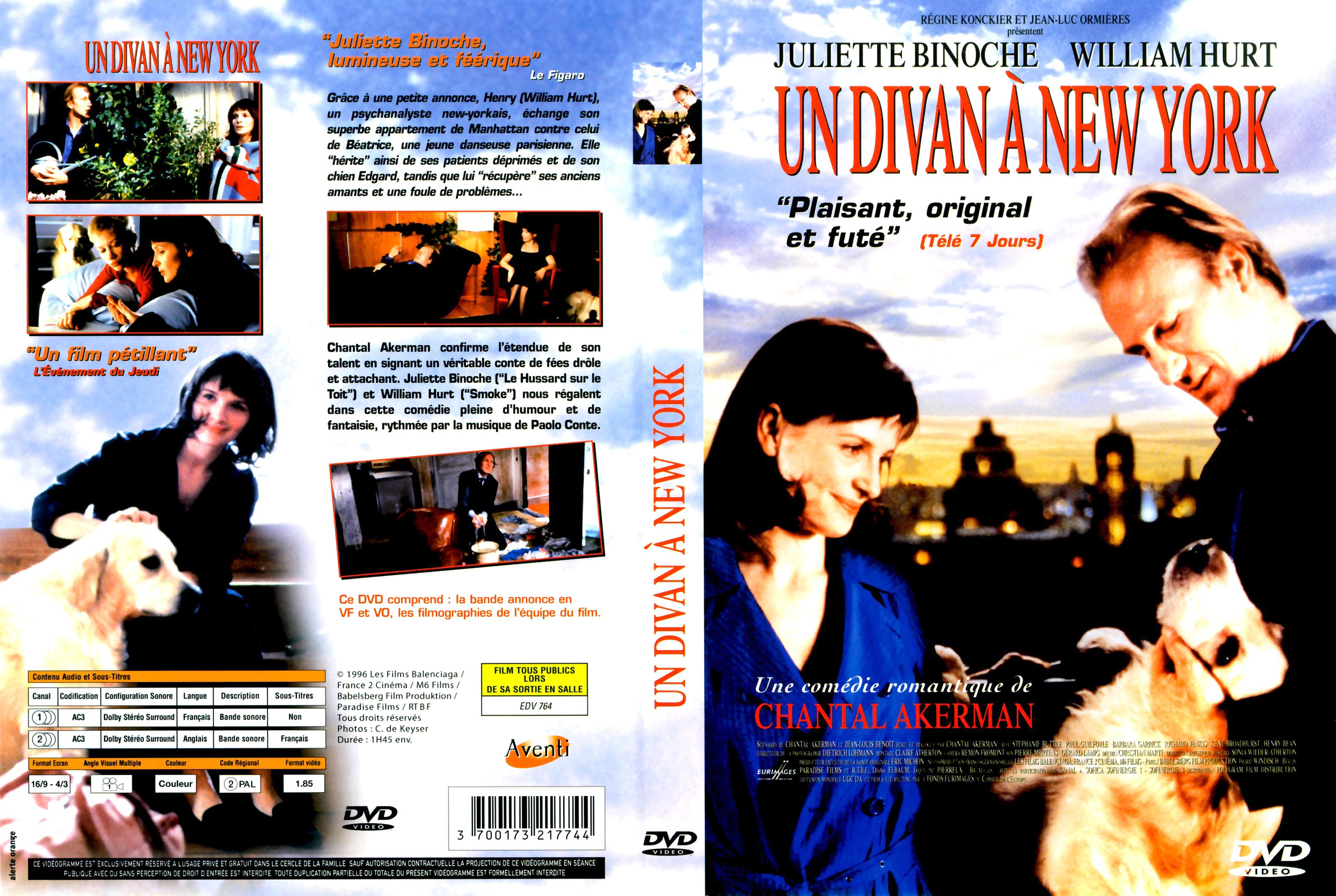 Jaquette DVD Un divan  New York