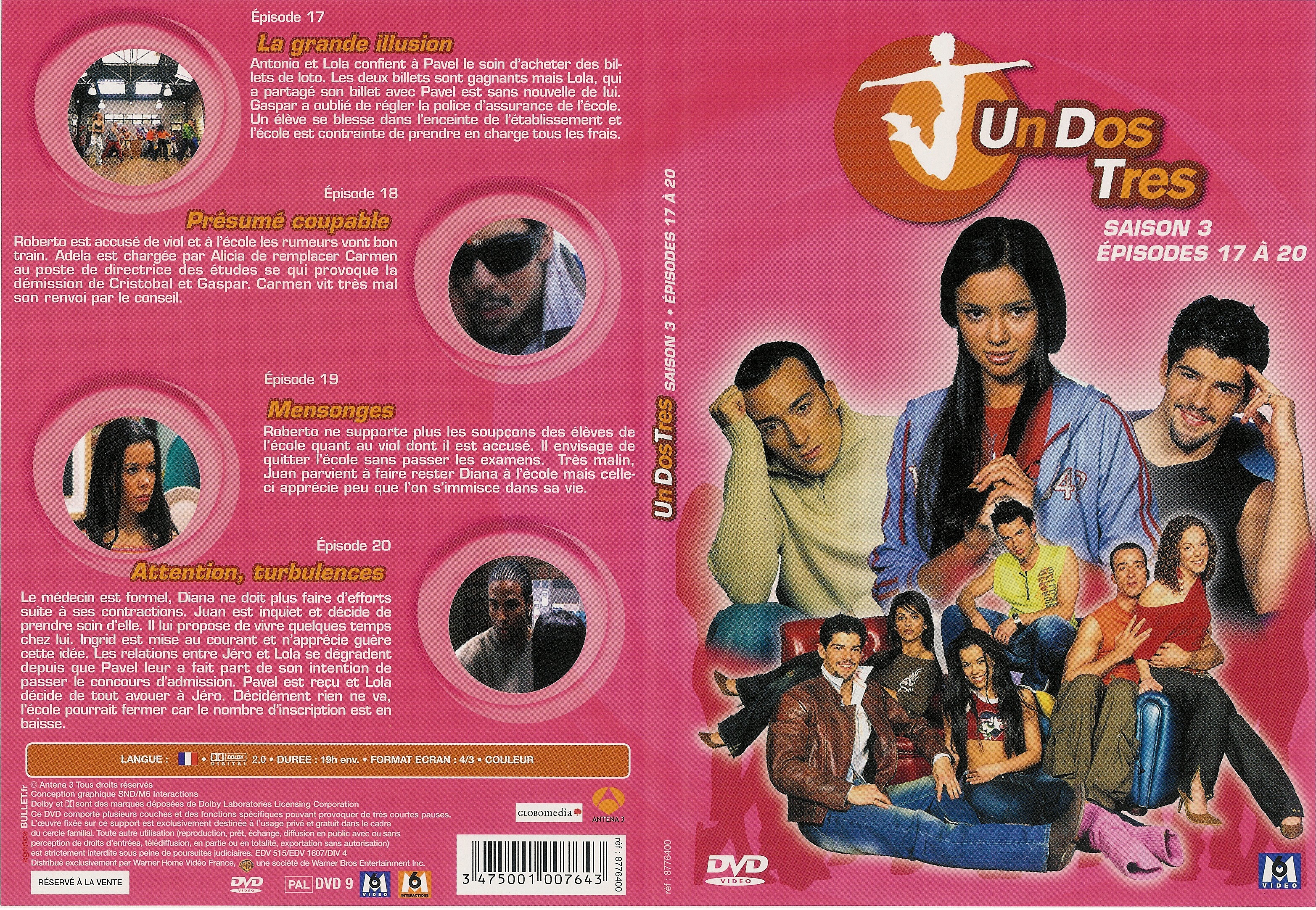 Jaquette DVD Un dos tres Saison 3 DVD 5