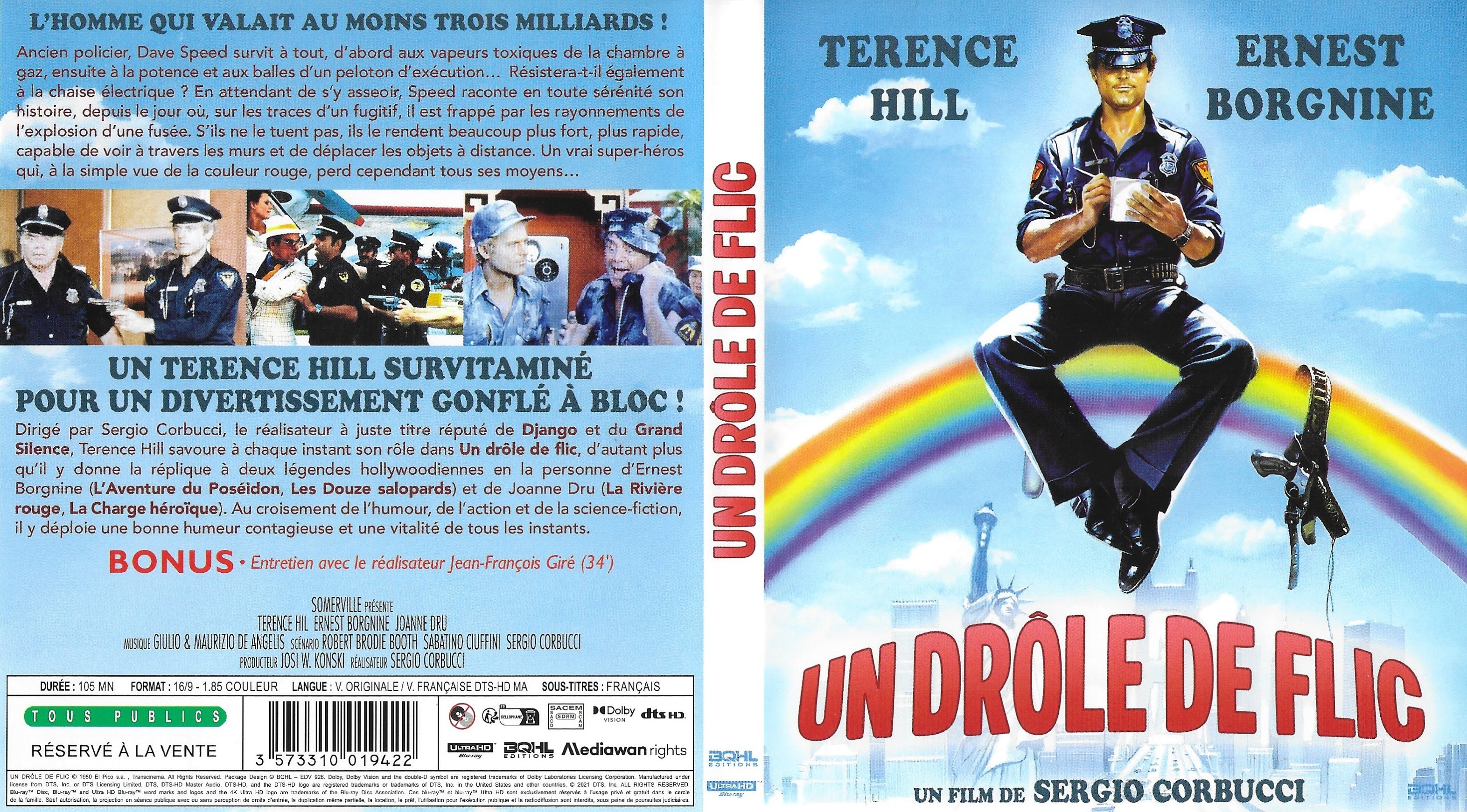 Jaquette DVD Un drole de flic 4K (BLU-RAY)