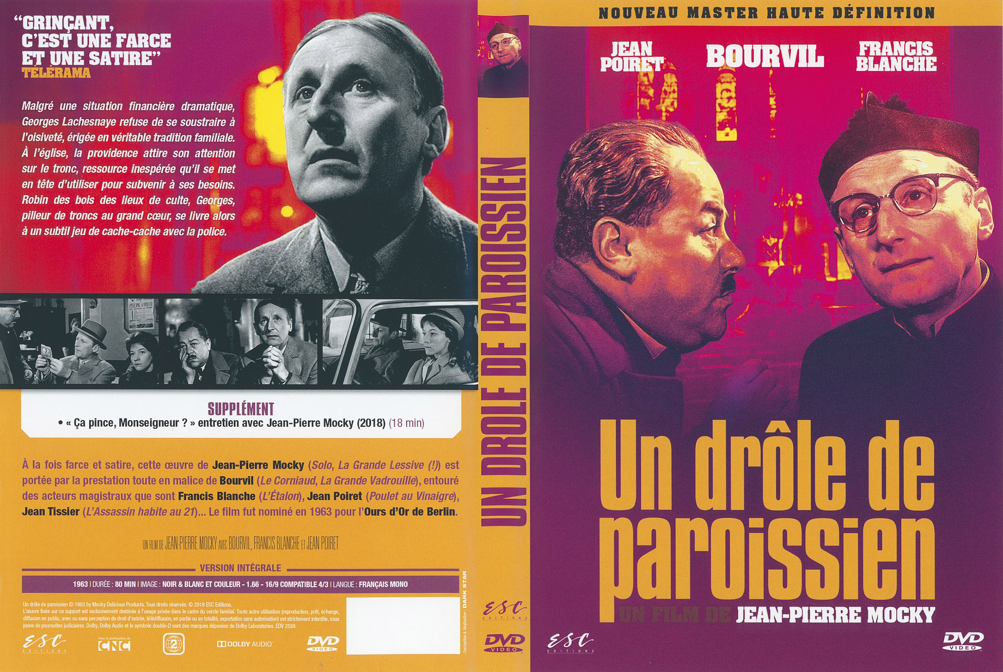 Jaquette DVD Un drle de paroissien v4