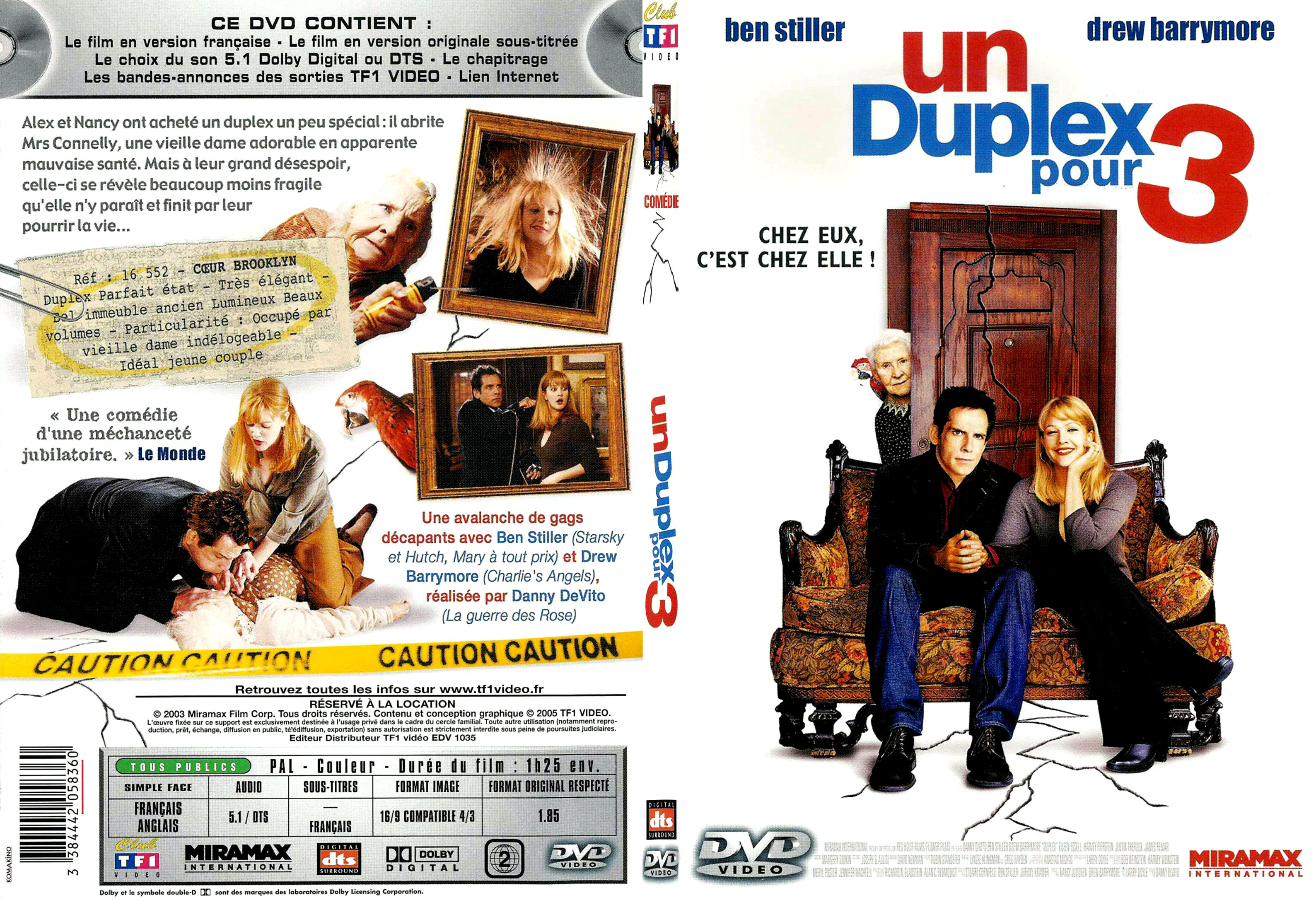 Jaquette DVD Un duplex pour 3 - SLIM