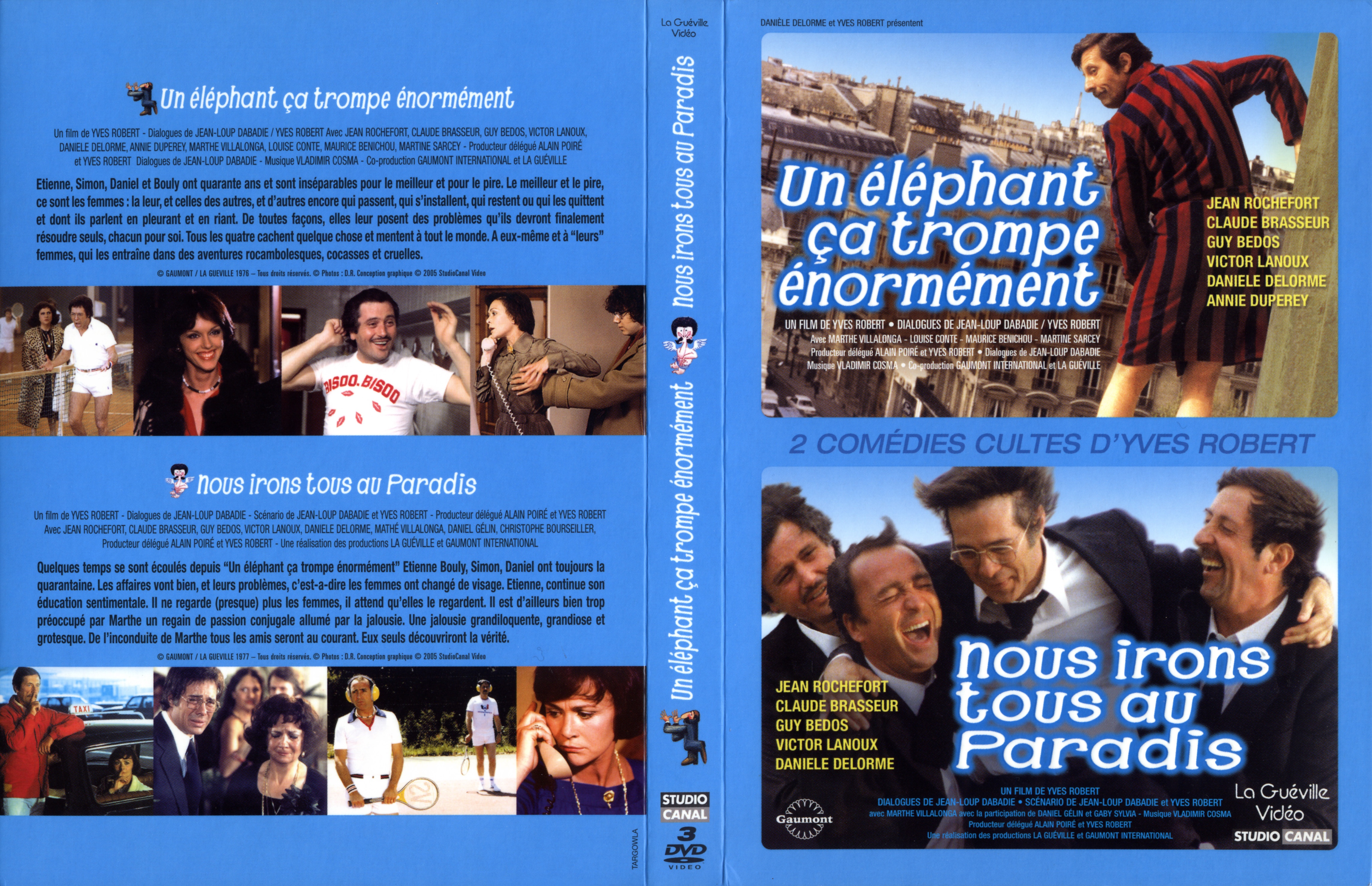 Jaquette DVD Un lphant ca trompe normment ET Nous irons tous au paradis