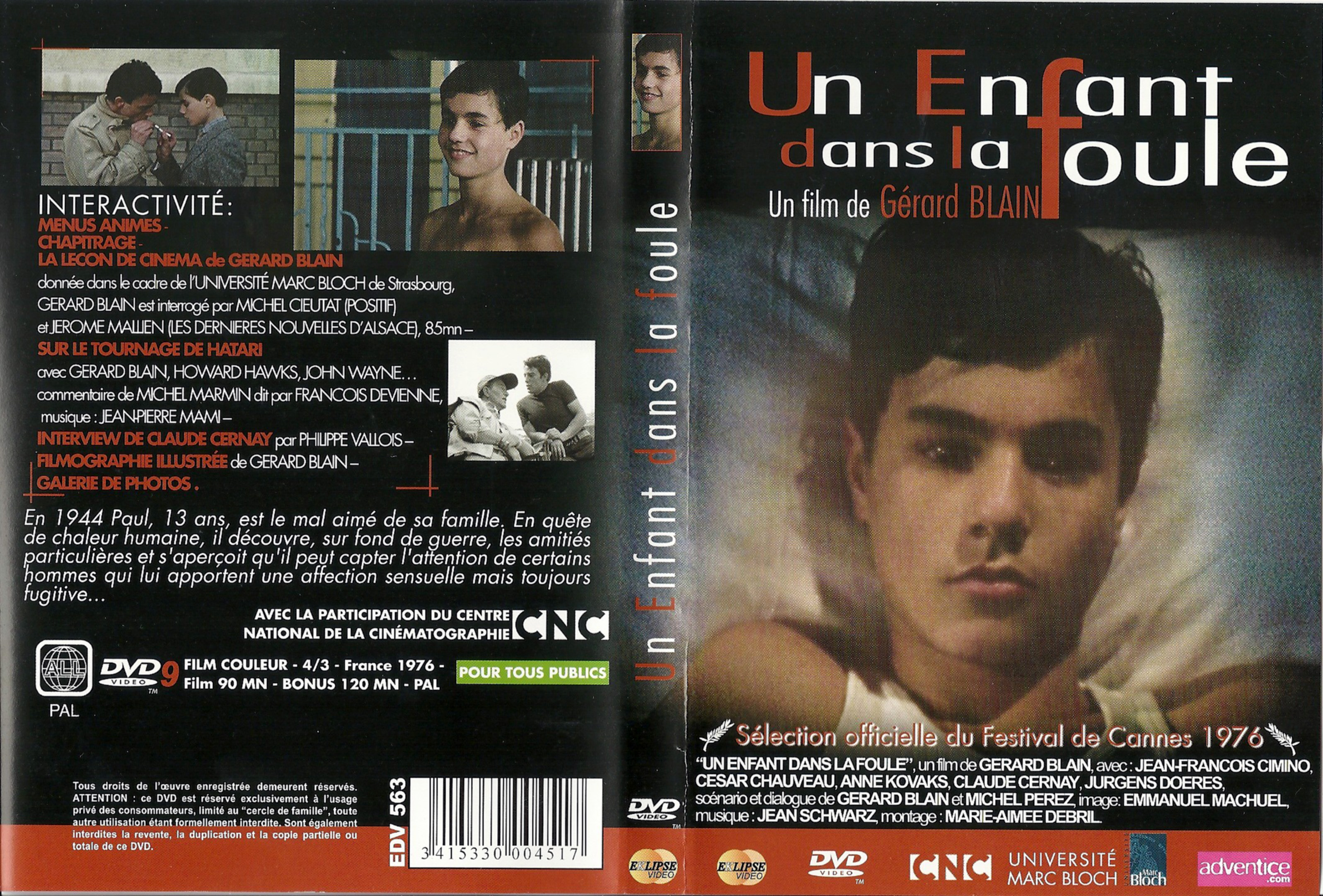 Jaquette DVD Un enfant dans la foule