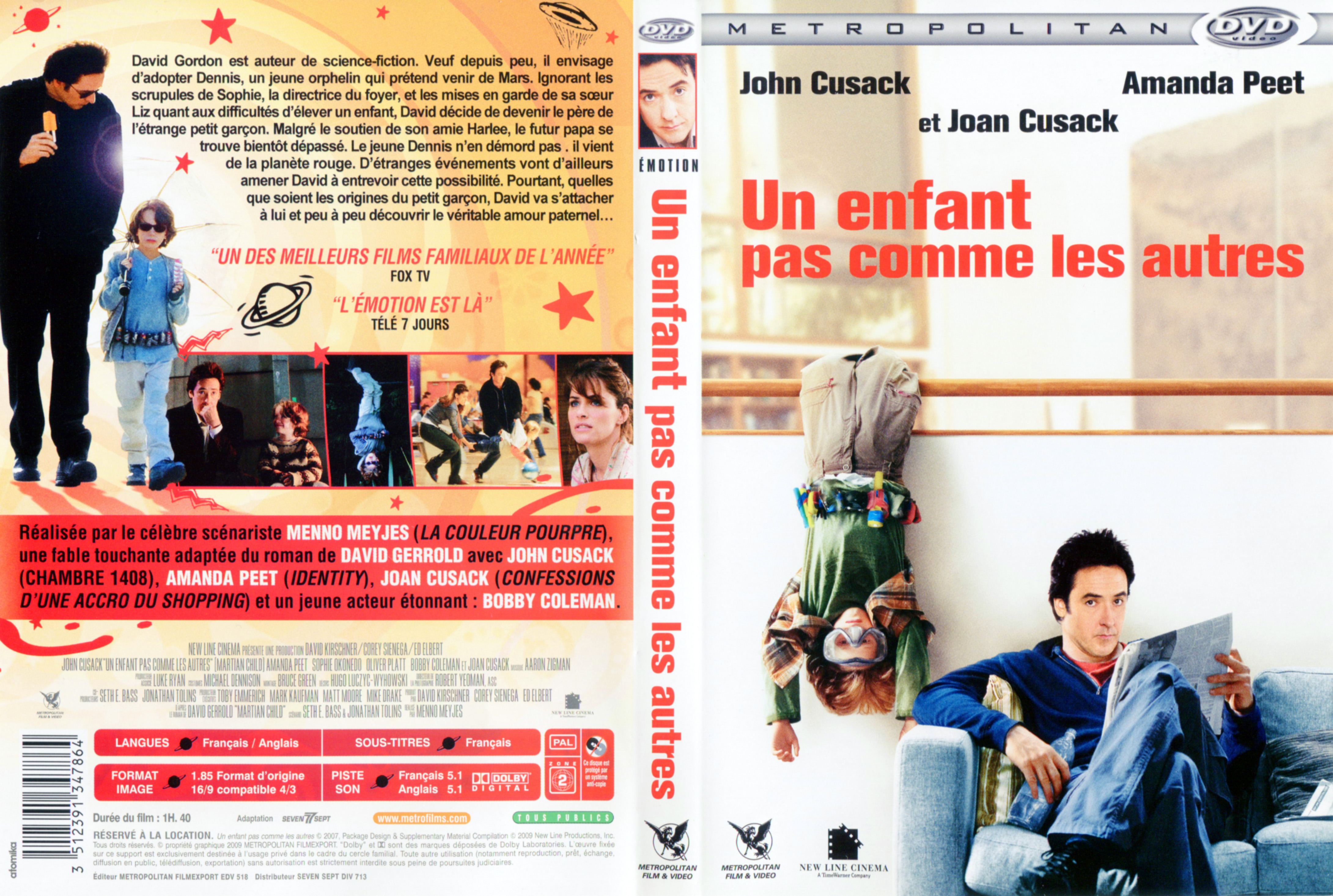 Jaquette DVD Un enfant pas comme les autres