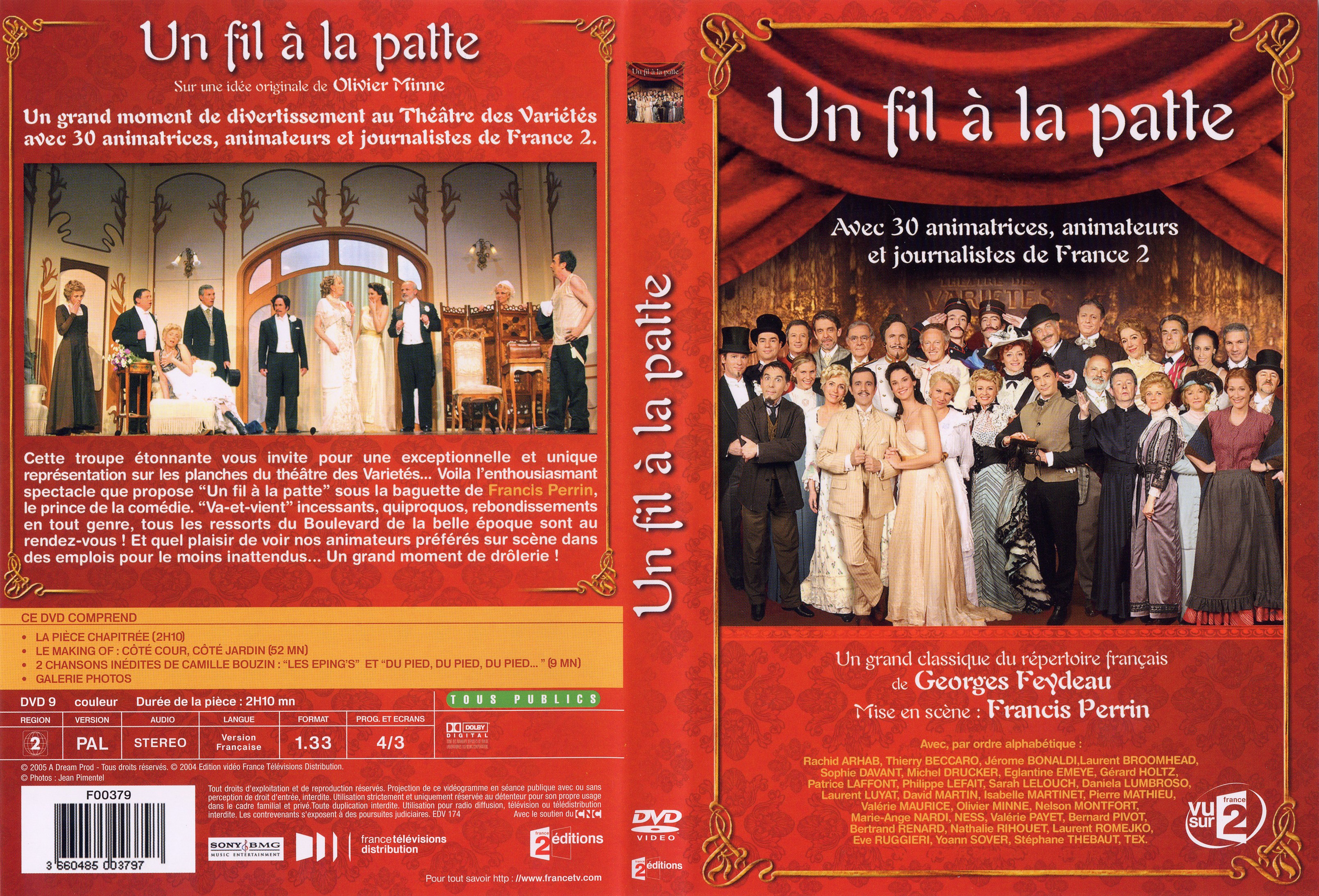 Jaquette DVD Un fil  la patte (Thatre)