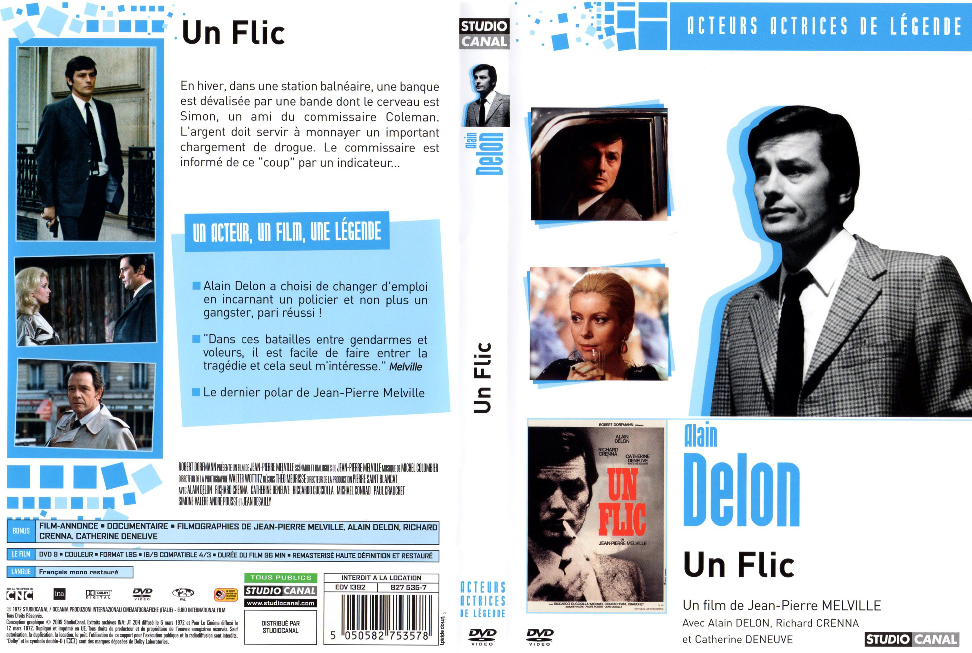 Jaquette DVD Un flic