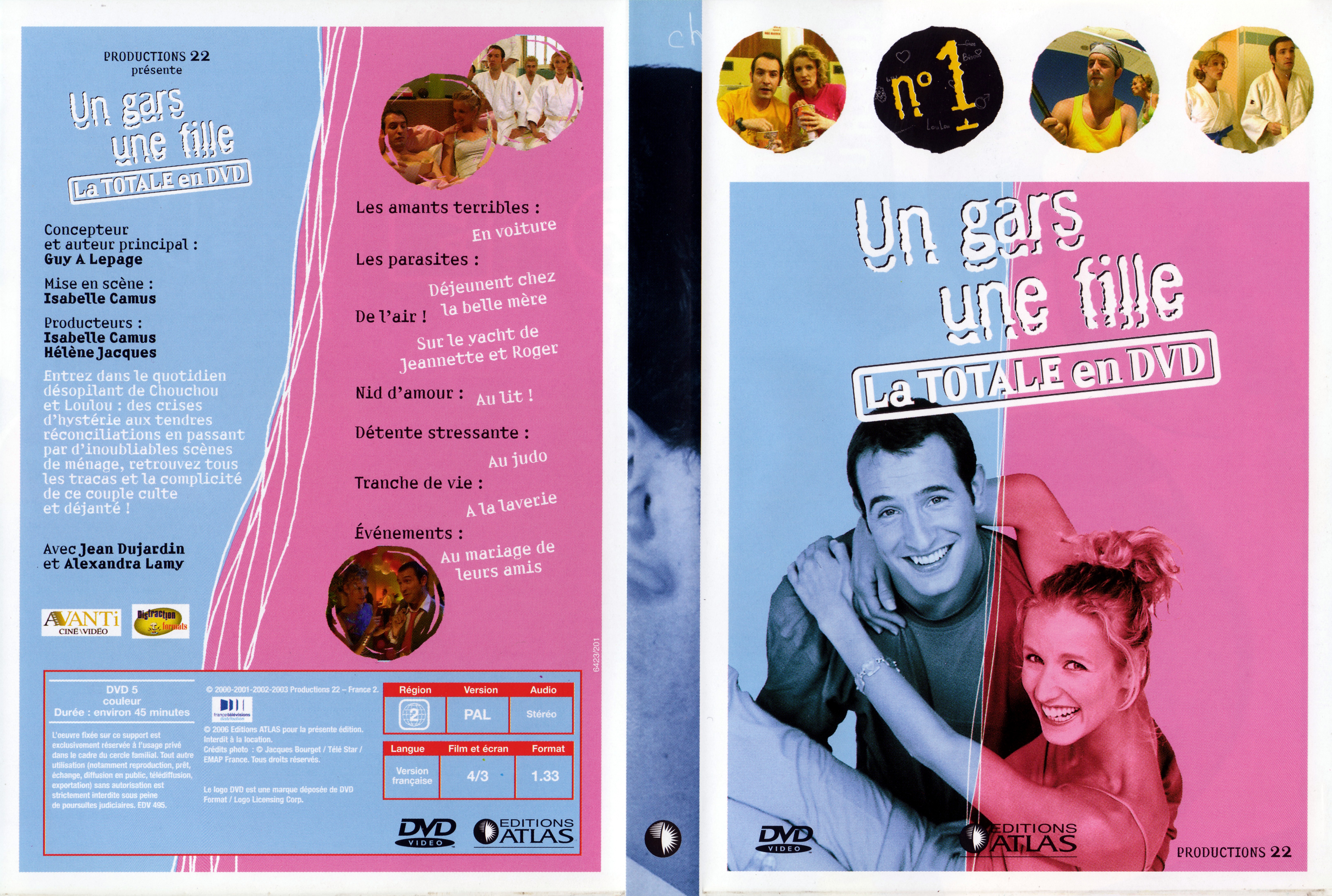Jaquette DVD Un gars une fille la totale en dvd vol 01 v2