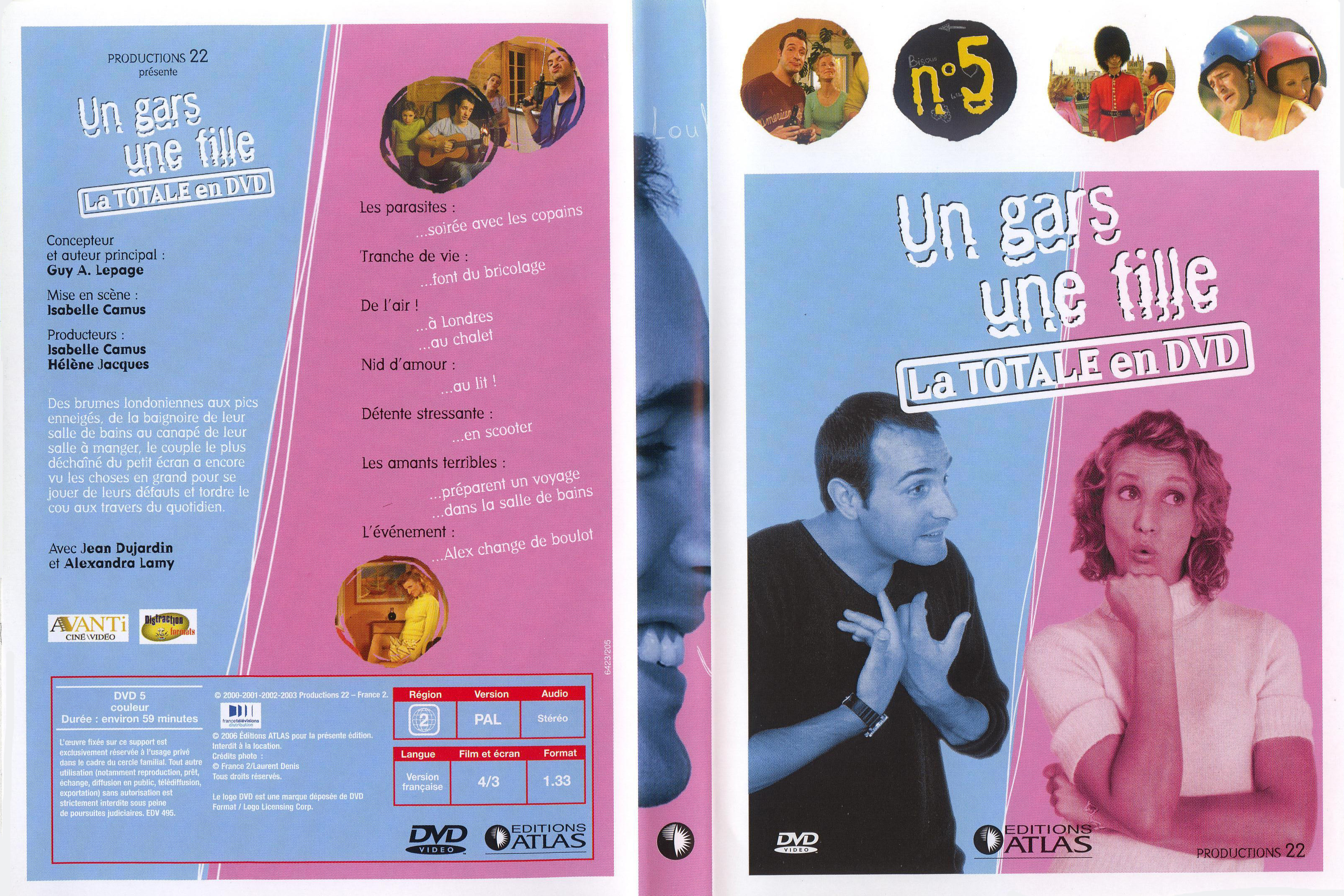 Jaquette DVD Un gars une fille la totale en dvd vol 05
