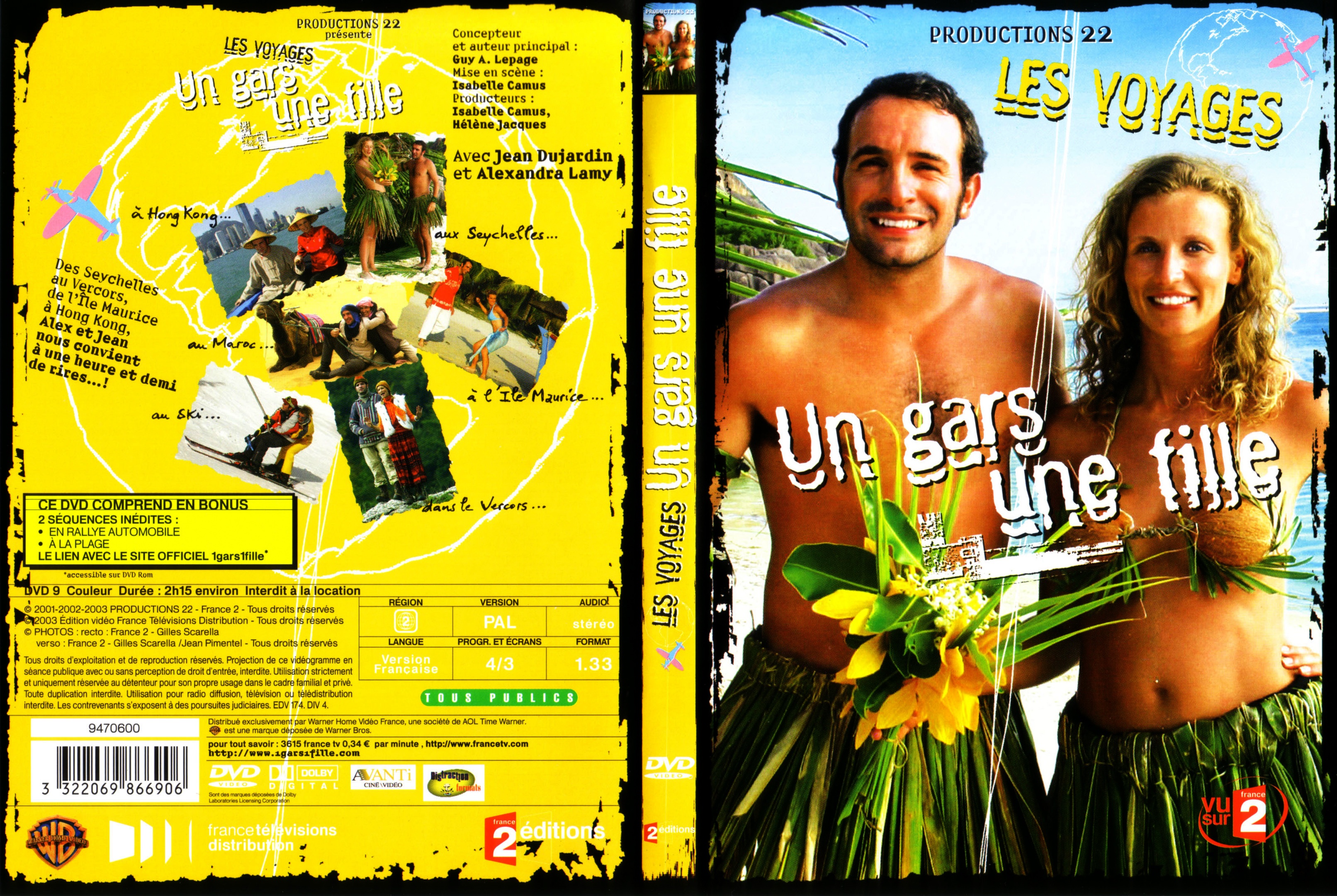 Jaquette DVD Un gars une fille les voyages