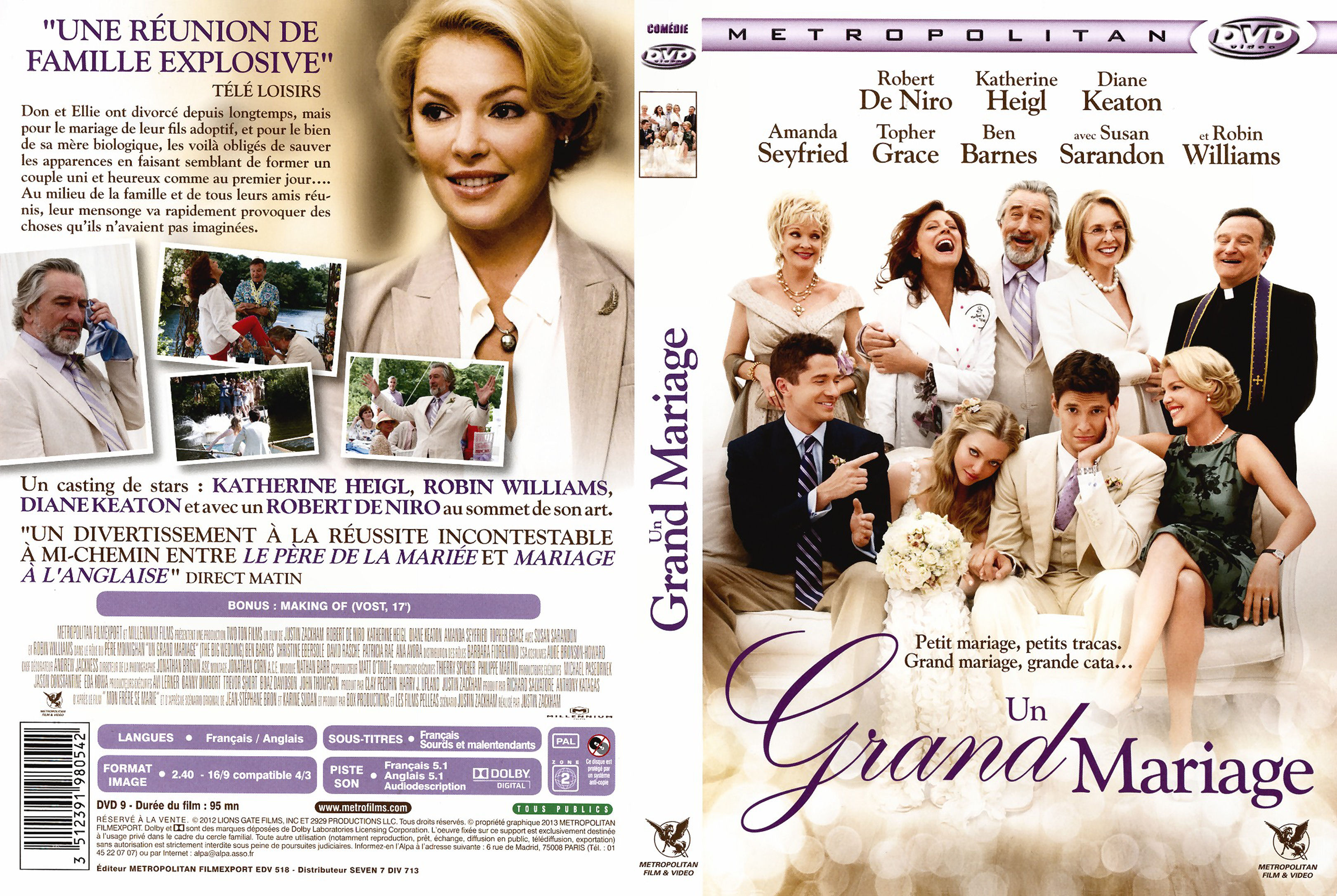 Jaquette DVD Un grand Mariage
