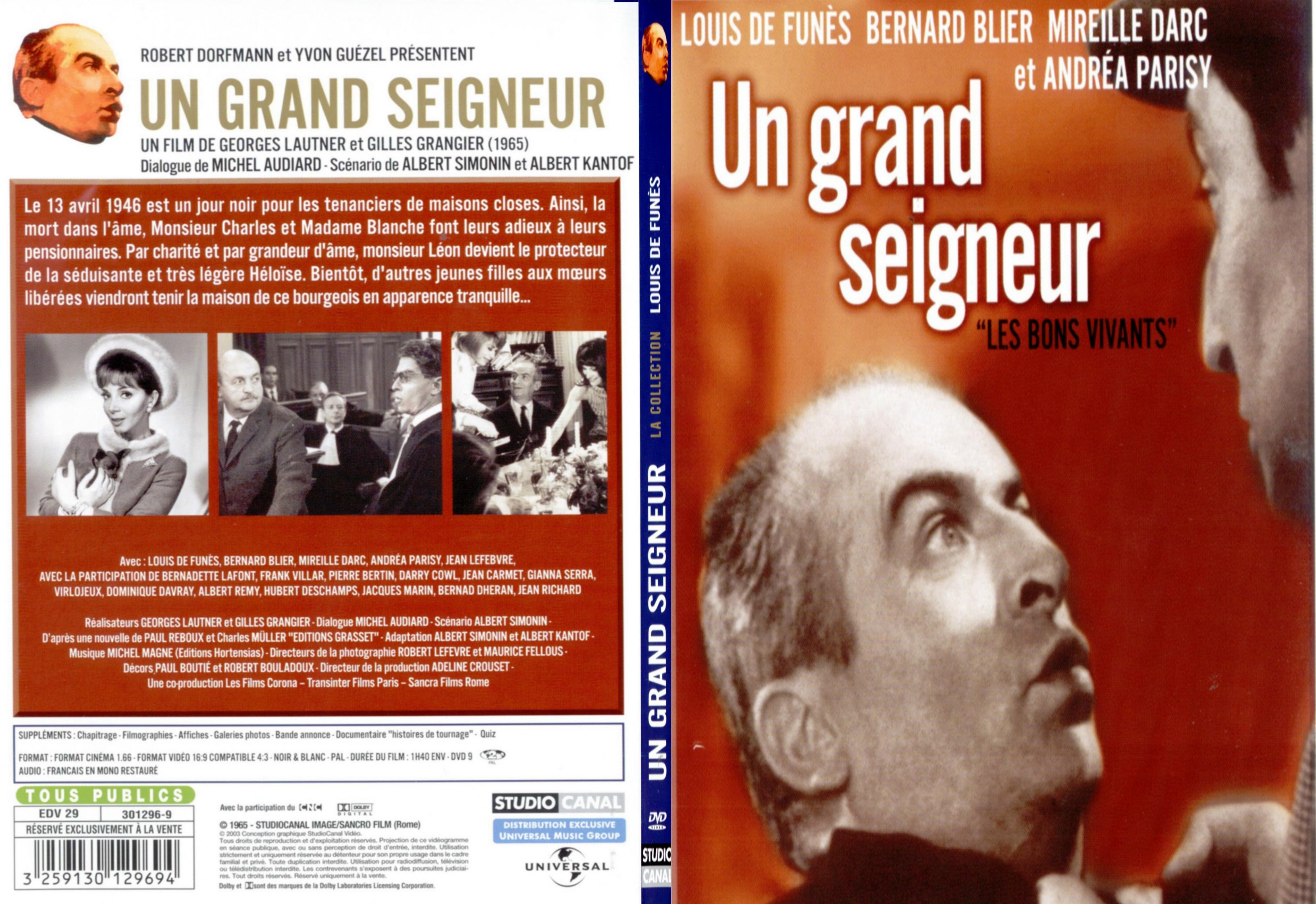Jaquette DVD Un grand seigneur - SLIM