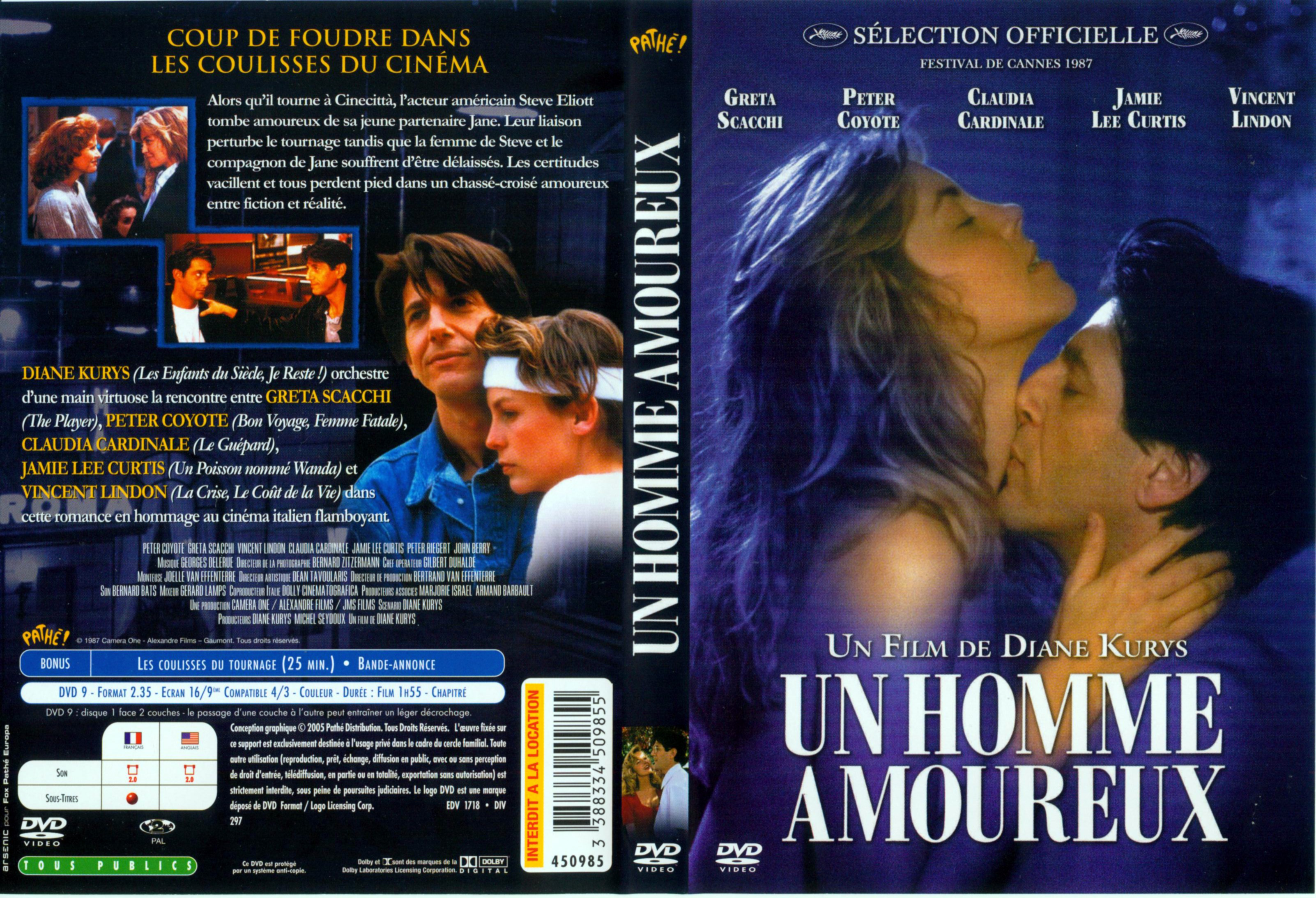 Jaquette DVD Un homme amoureux