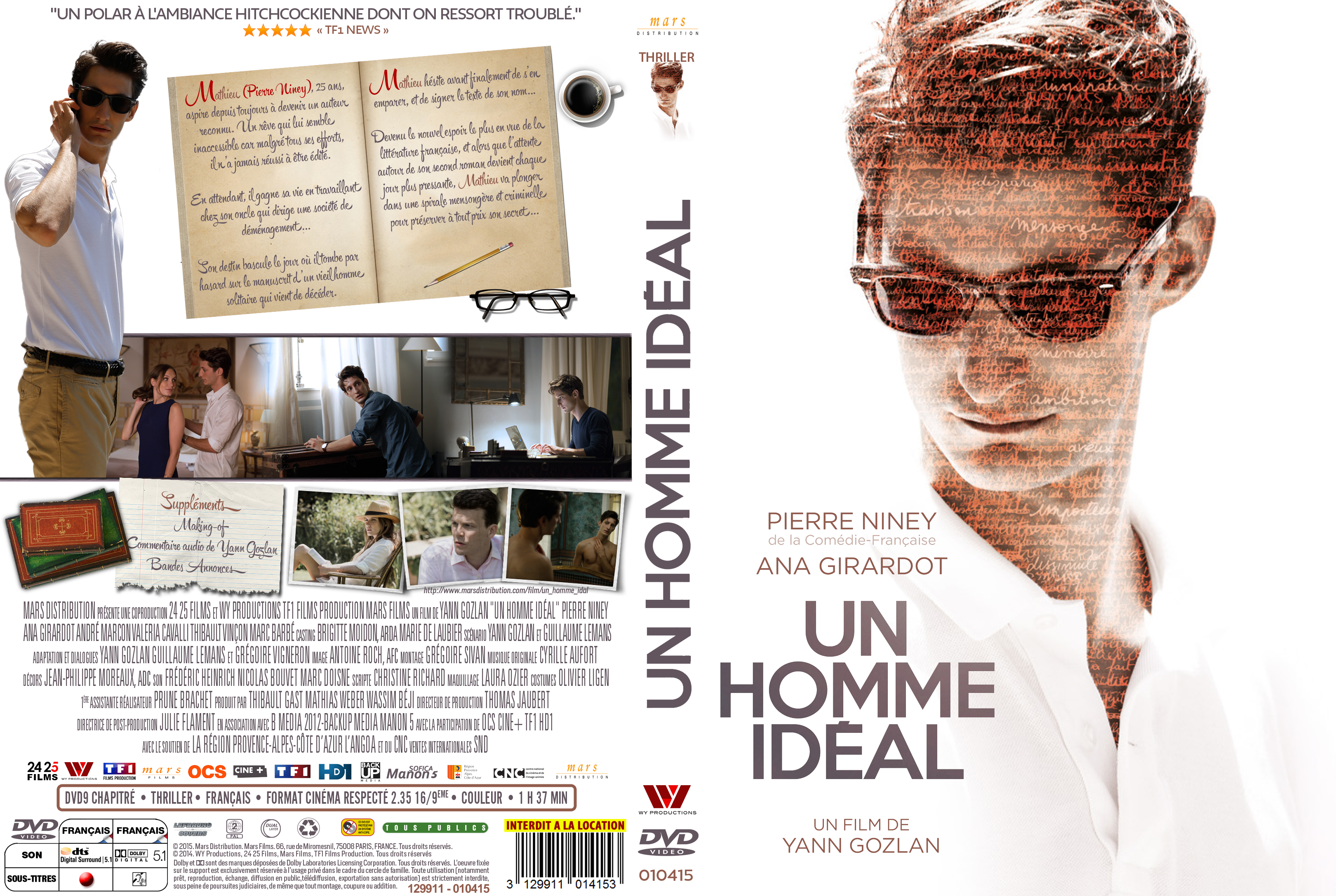 Jaquette DVD Un homme idal custom