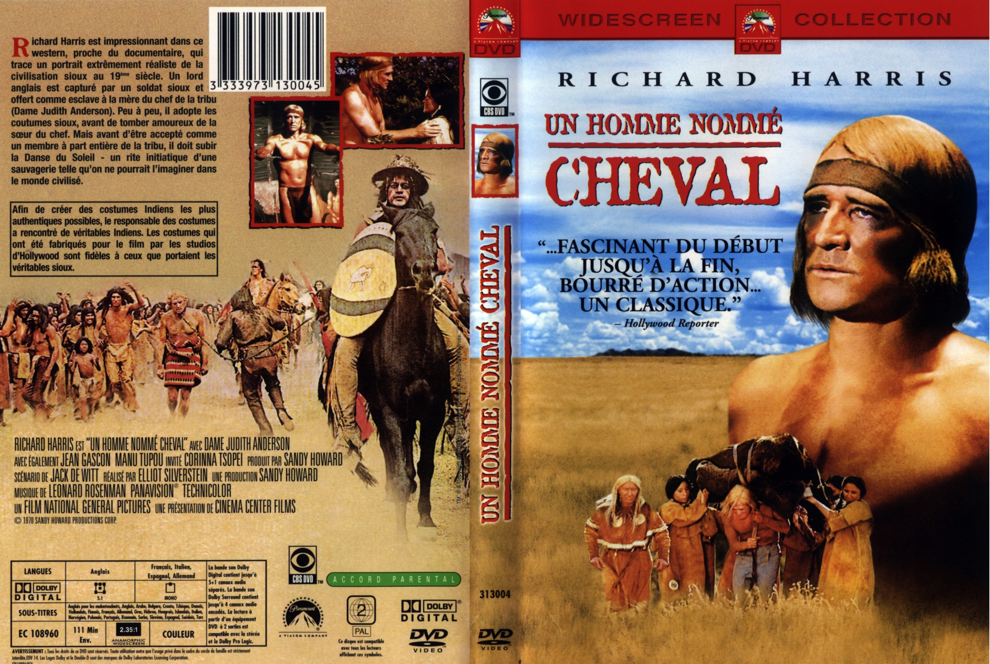 Jaquette DVD Un homme nomm cheval