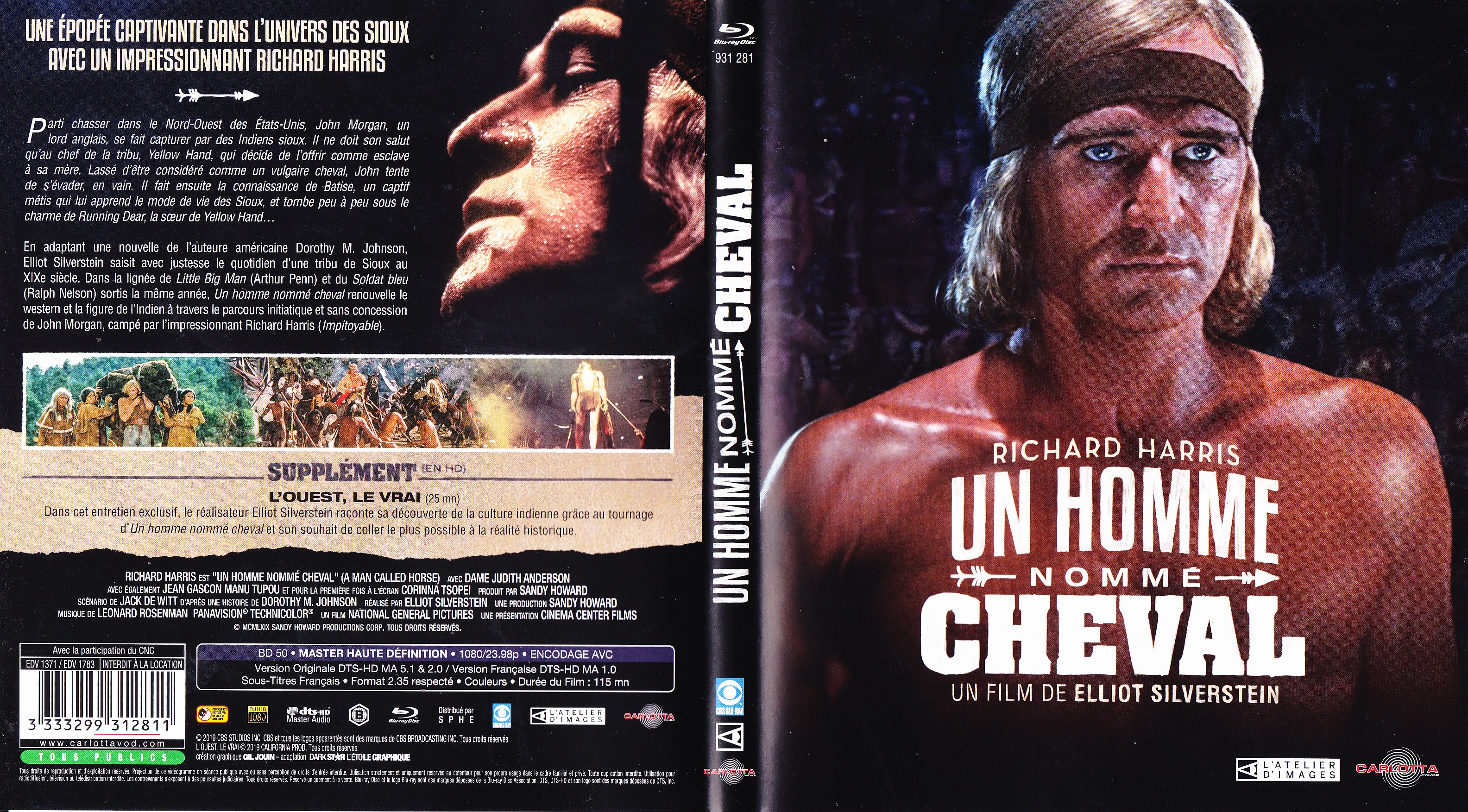 Jaquette DVD Un homme nomm cheval (BLU-RAY)